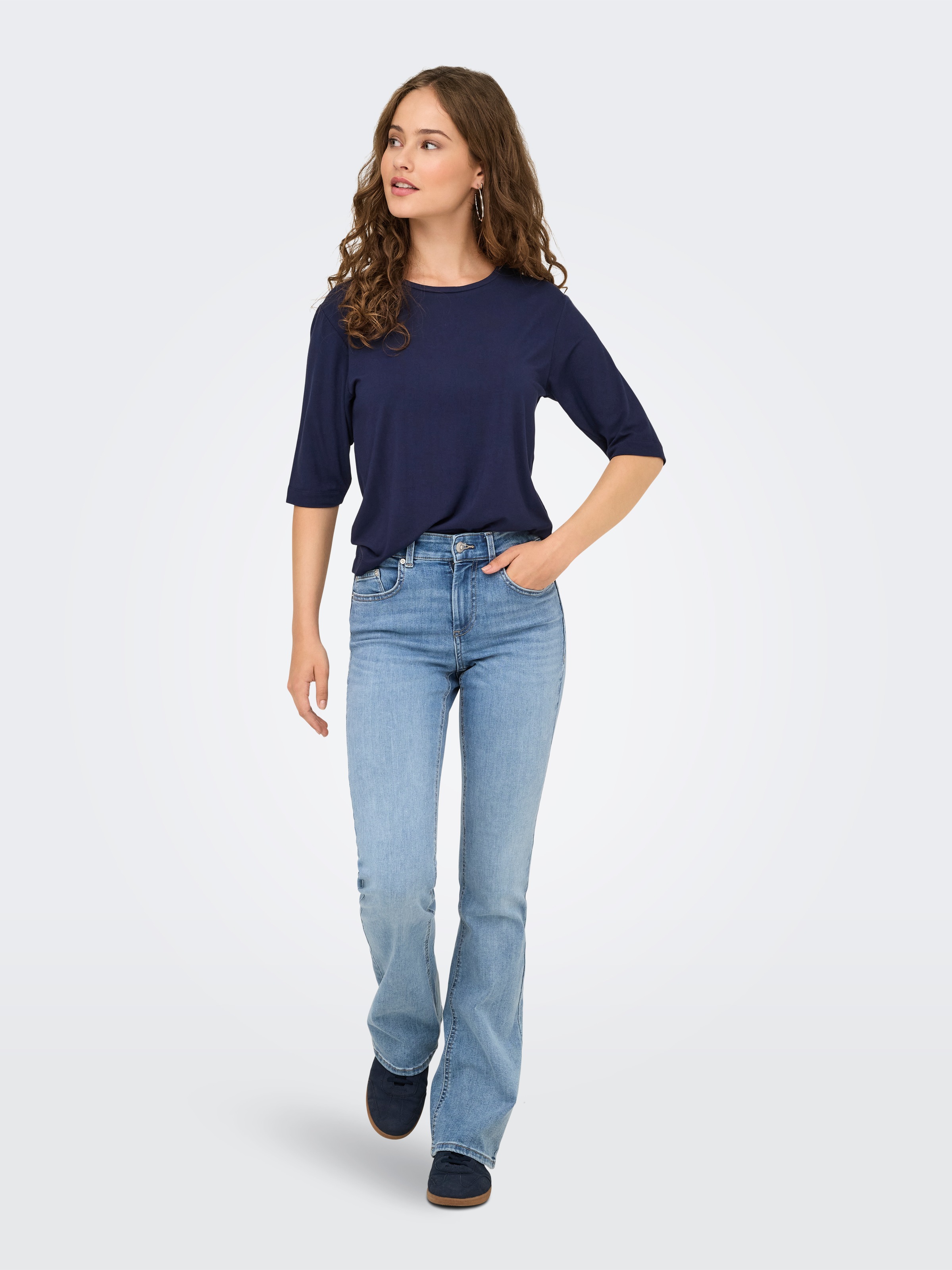 ONLY Bootcut-Jeans »ONLBLUSH MID WAIST FLARED DNM«