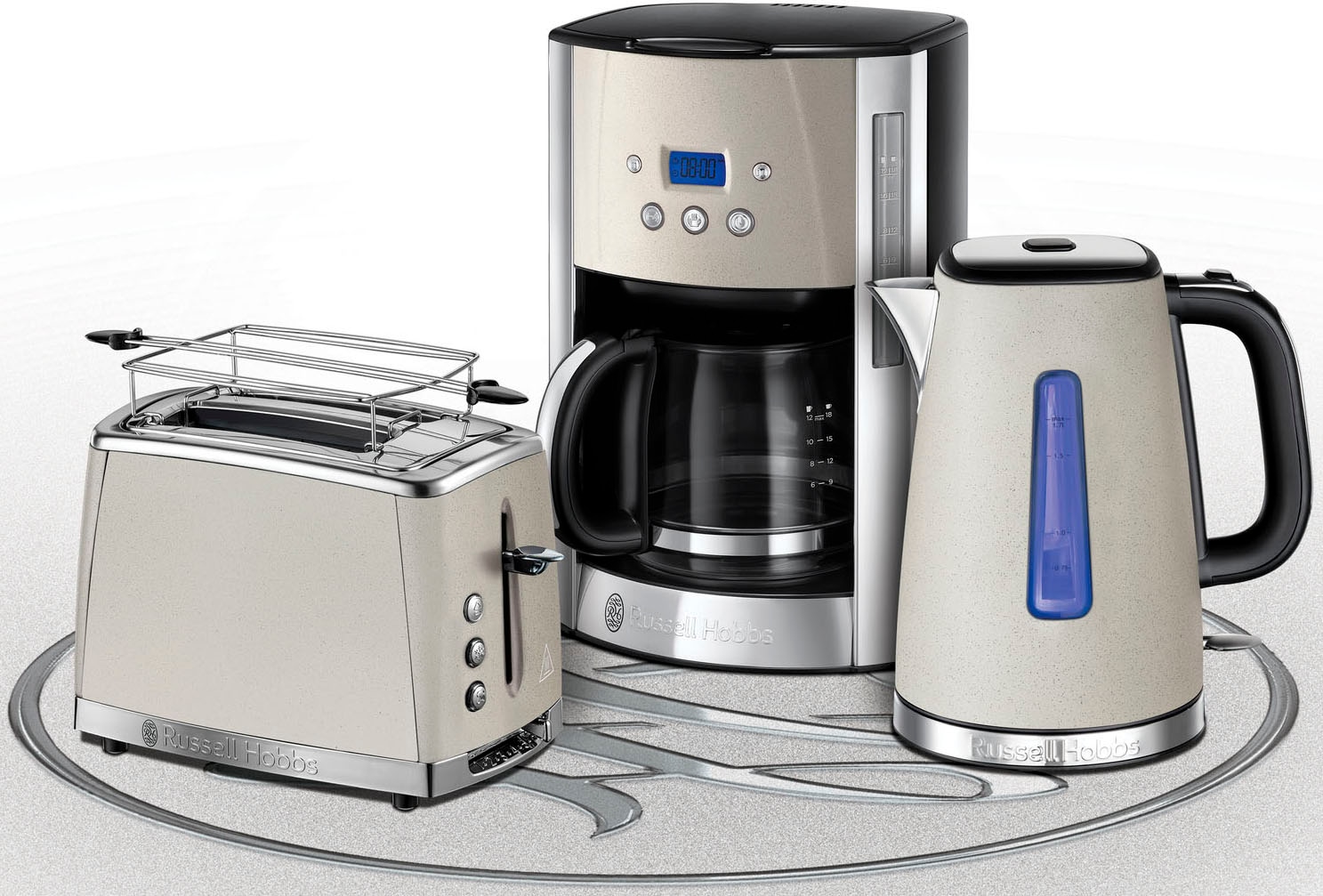 RUSSELL HOBBS Toaster »Luna Stone 26970-56«, 2 Schlitze, für 2 Scheiben, 1550 W