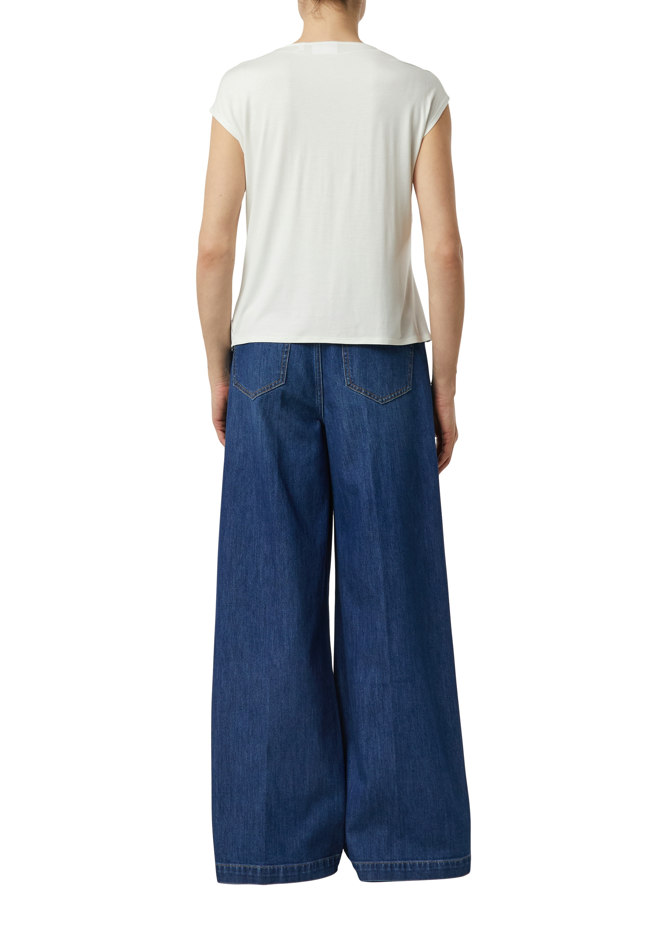 Comma Blusenshirt mit V-Ausschnitt, ärmellos