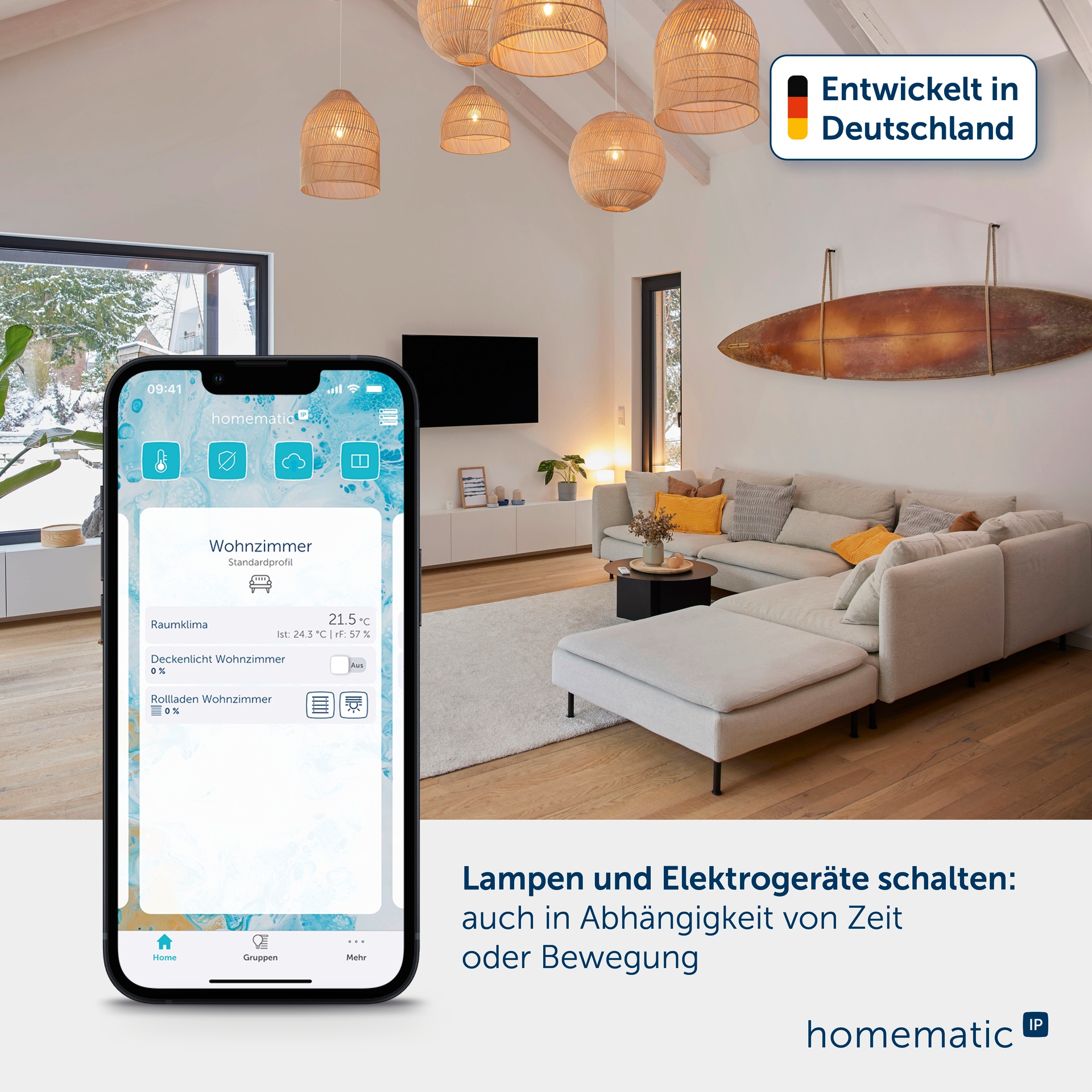 Homematic IP Unterputzschalter »3er Set Schaltaktor (6 A) – Unterputz«
