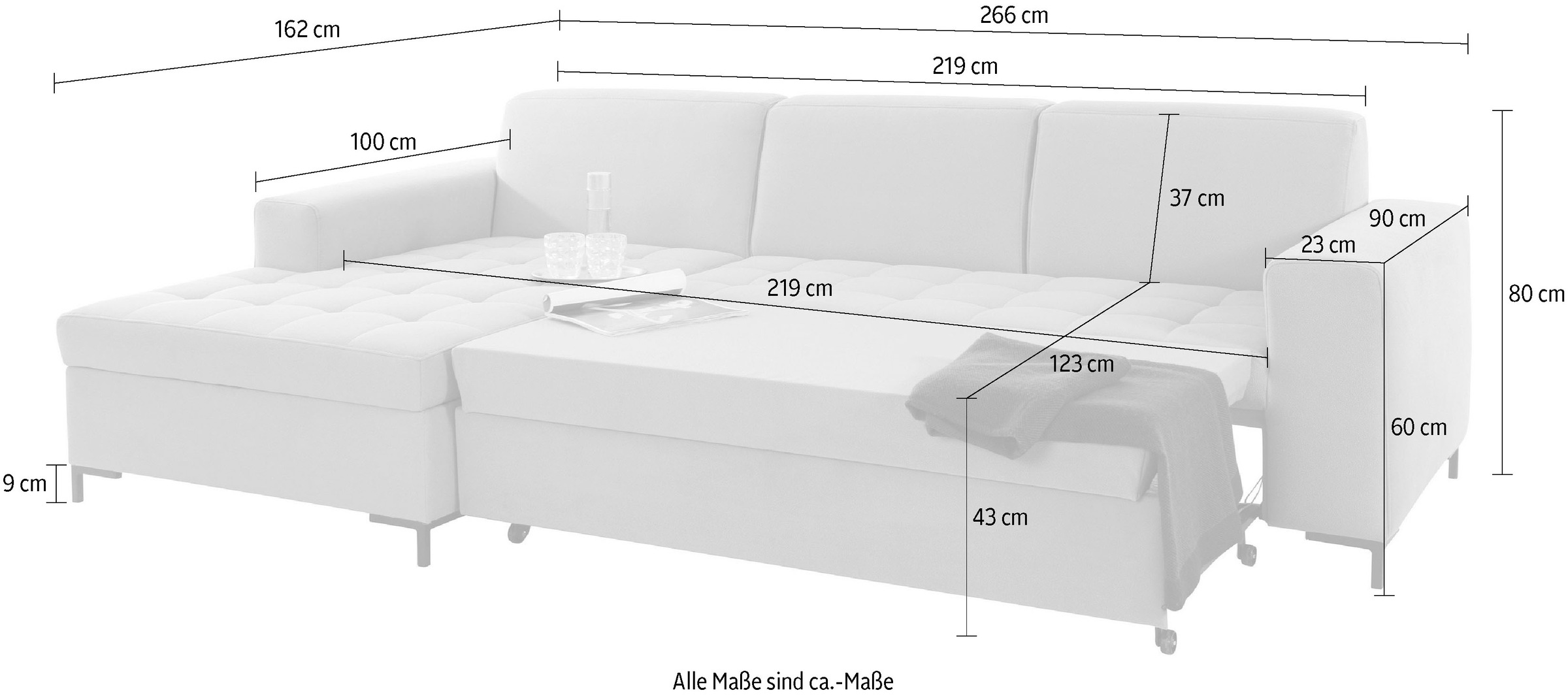 OTTO products Ecksofa »Grazzo, zeitlos und elegant, mit moderner Sitzheftung, L-Form«, hochwertige Stoffe aus recyceltem Material, Steppung im Sitzbereich