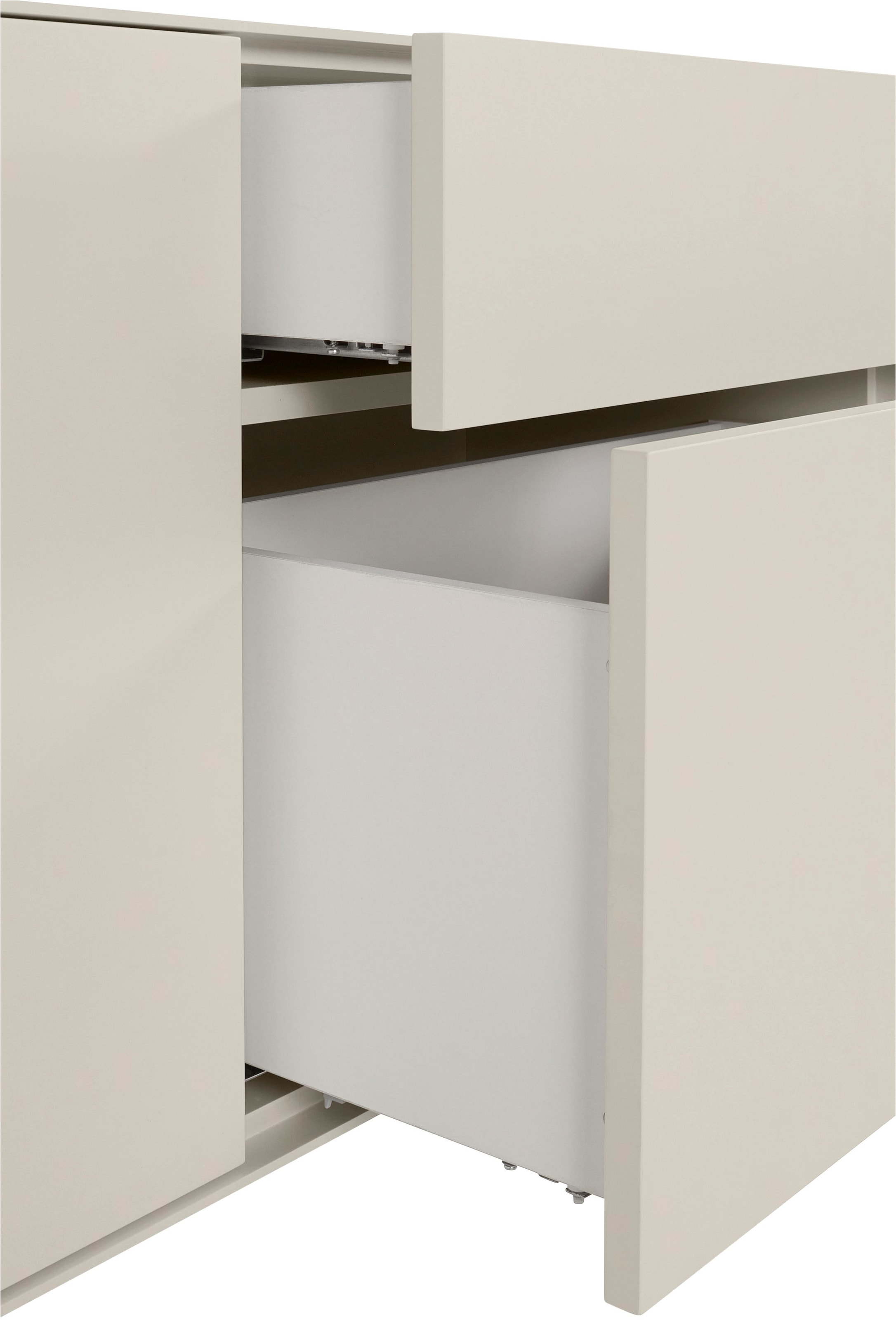 LeGer Home by Lena Gercke Lowboard »Essentials«, Breite: 127 cm, MDF lackiert, Push-to-open-Funktion