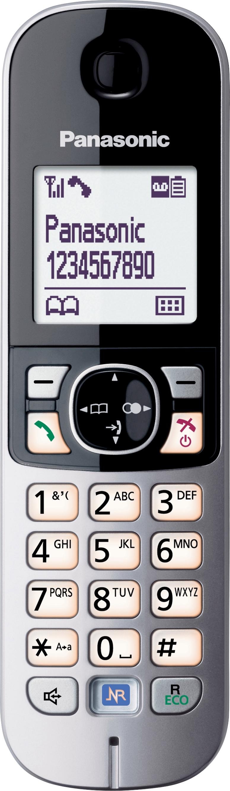 Panasonic Schnurloses DECT-Telefon »KX-TG6821G«, (Mobilteile: 1), mit Anrufbeantworter