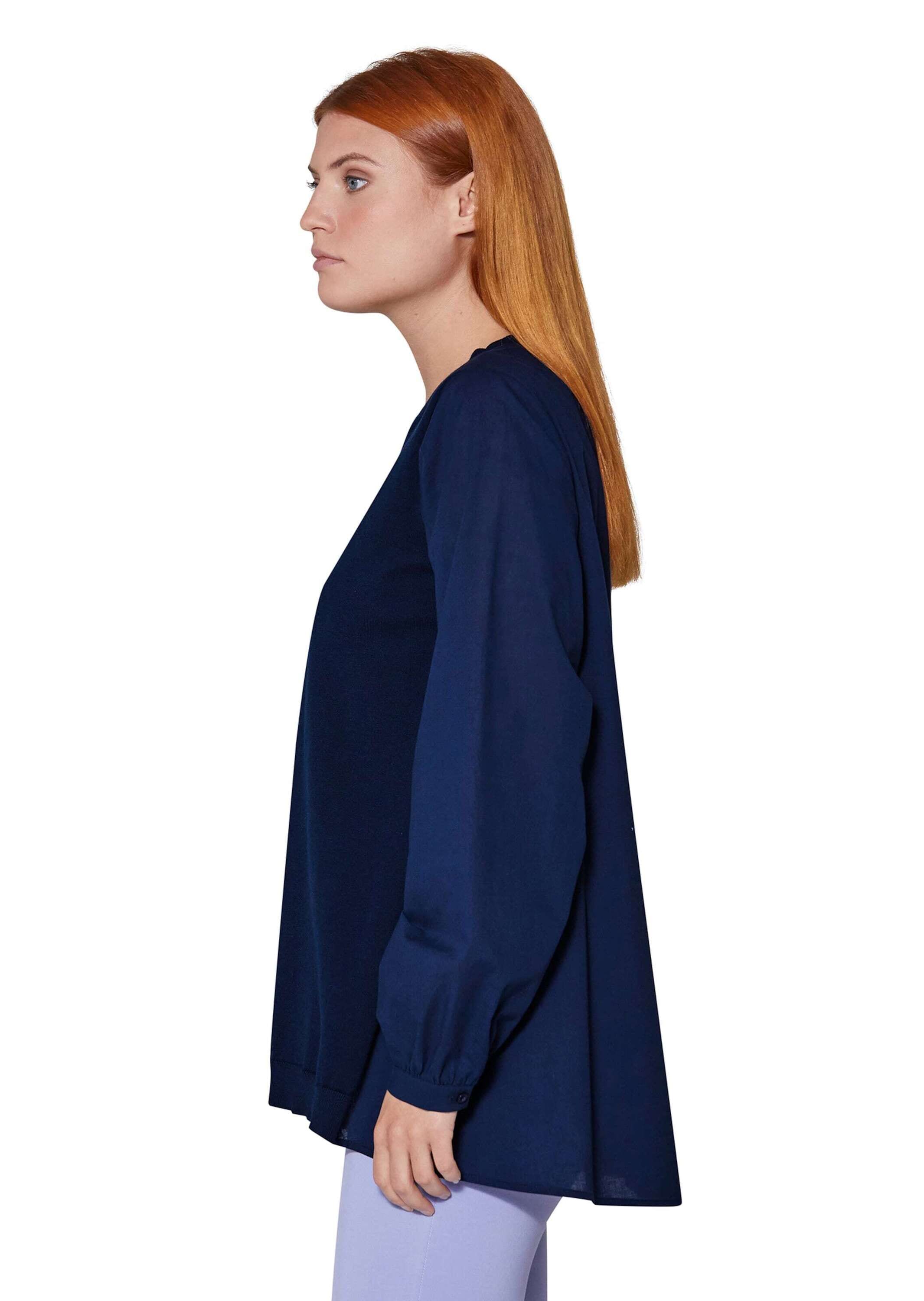 MADELEINE Longpullover »Pullover Legerer Pullover in raffiniertem Material-Mix«