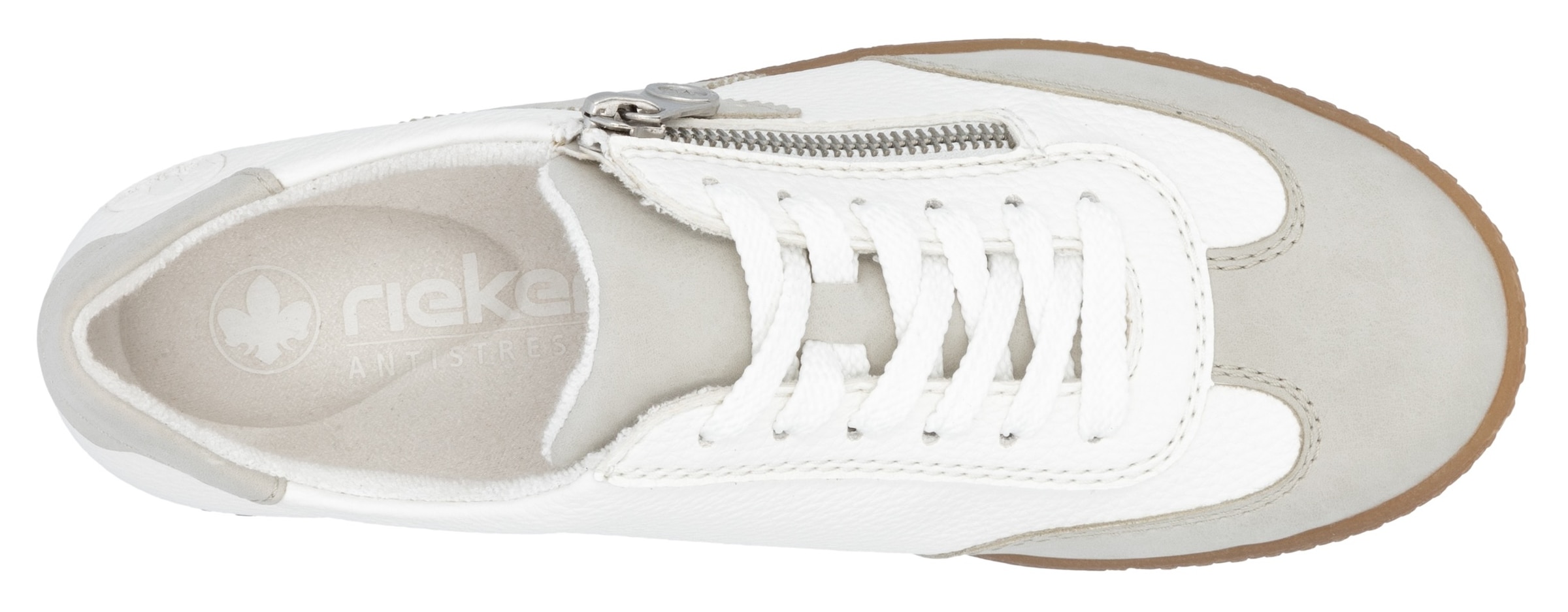 Rieker Sneaker, Halbschuh, Freizeitschuh, Schnürschuh mit Reißverschluss