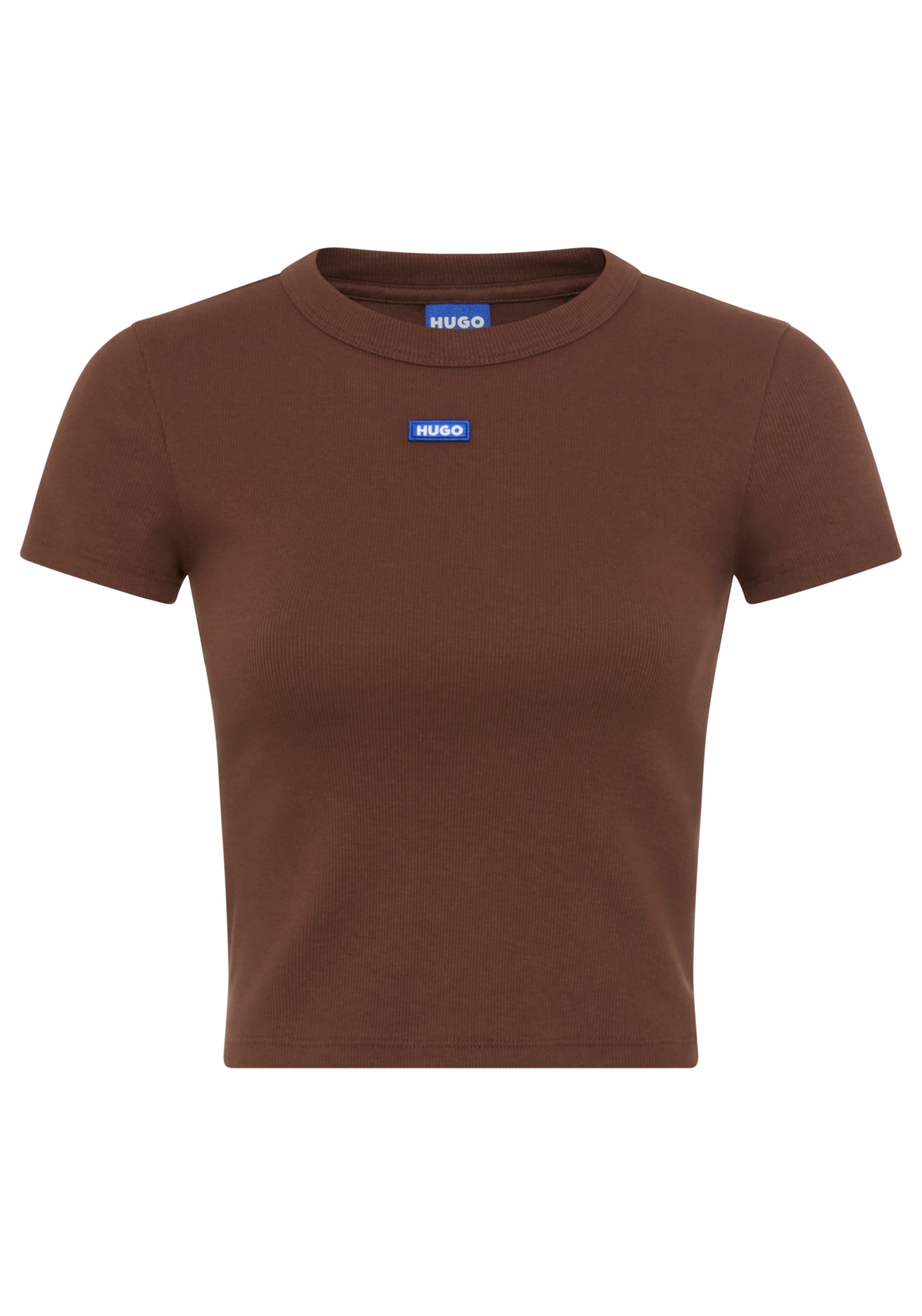 HUGO Blue T-Shirt »Baby Tee« in verkürzter Länge