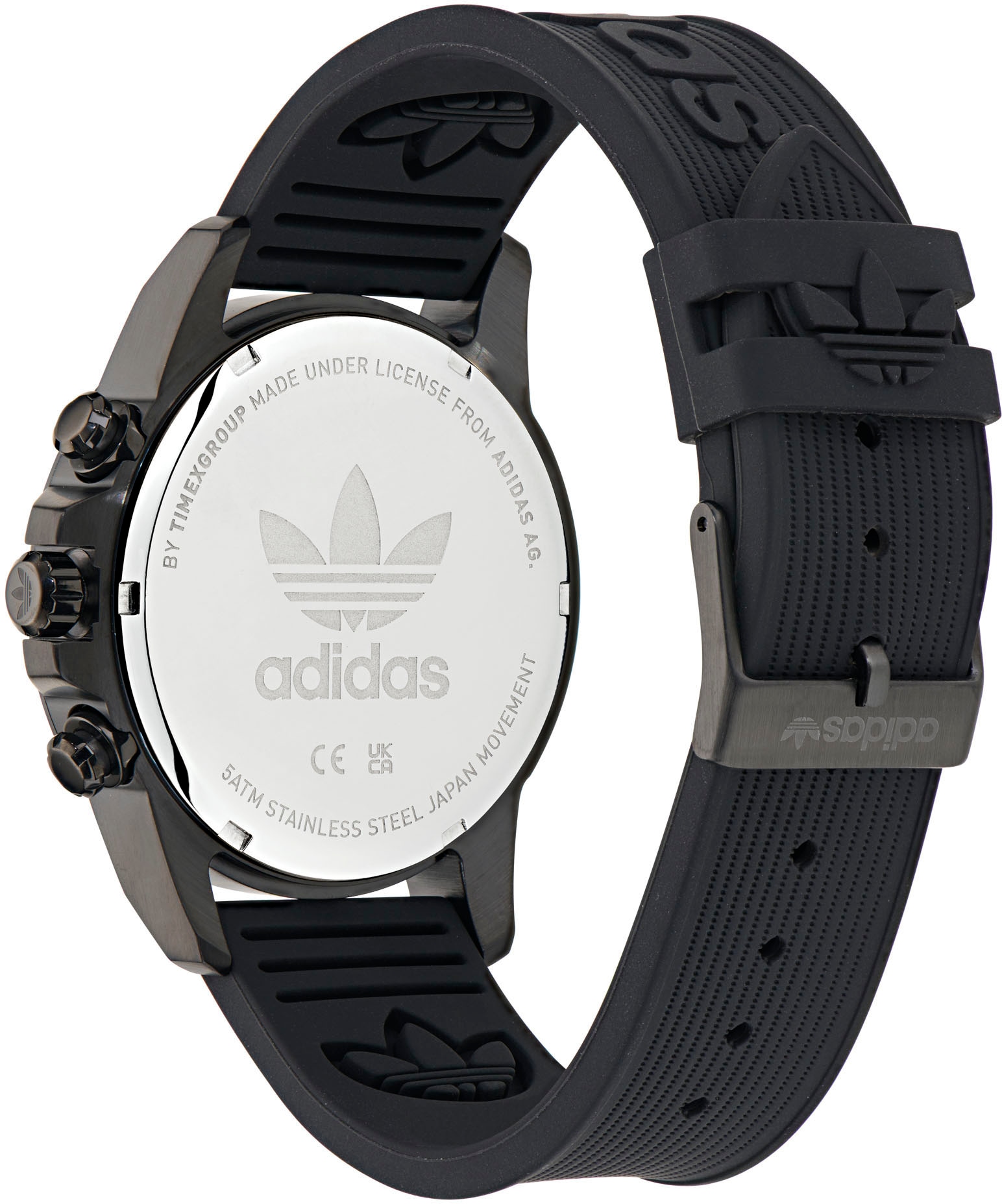 adidas Originals Chronograph »EXPRESSION TWO CHRONO«, Quarzuhr, Armbanduhr, Herrenuhr, Damenuhr, unisex, Silikonarmband