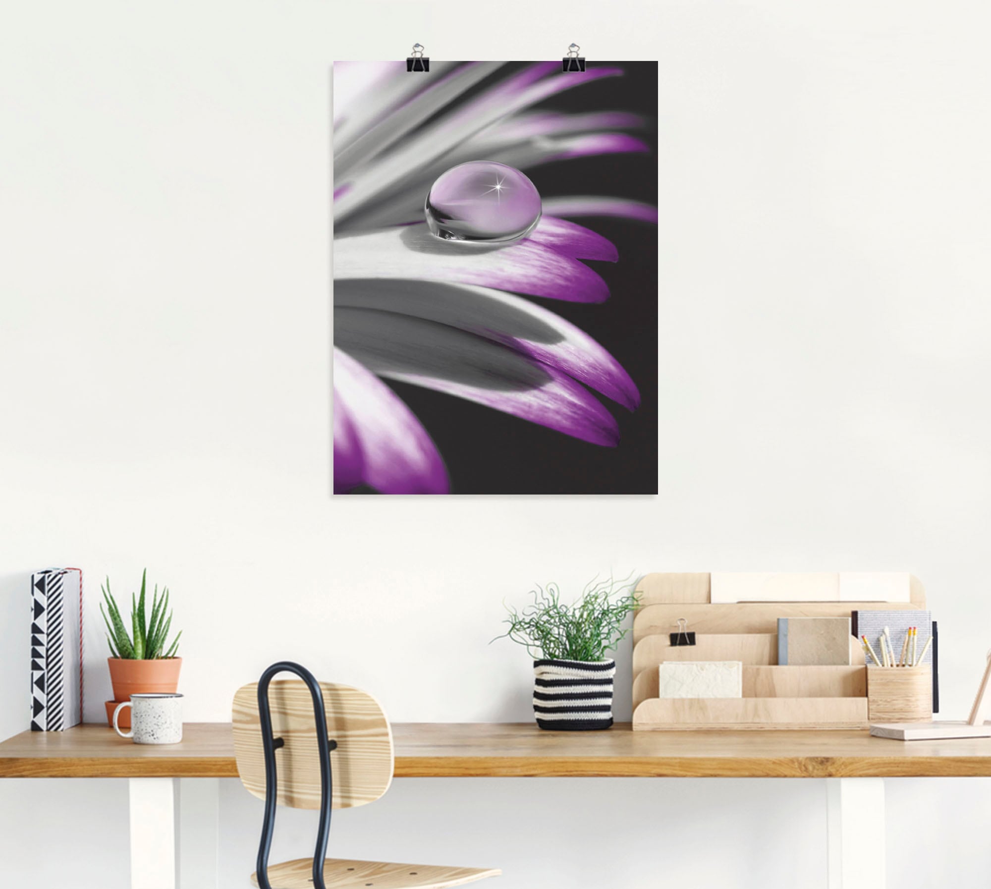 Artland Wandbild »Tropfen«, Blumen, (1 St.), als Leinwandbild, Poster, Wandaufkleber in verschied. Größen