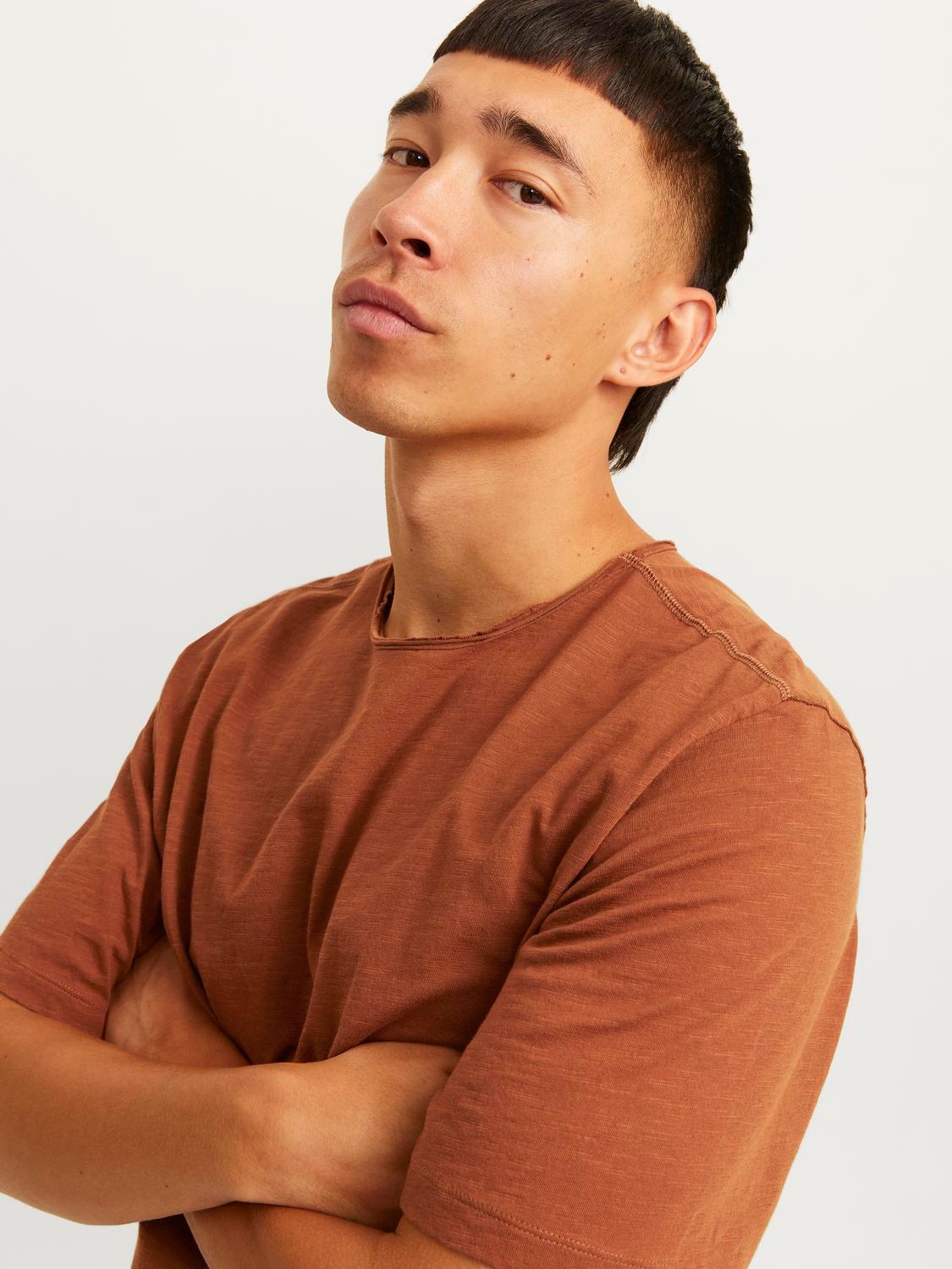 Jack & Jones Rundhalsshirt »JJEBASHER TEE O-NECK SS NOOS«, mit Rundhalsausschnitt