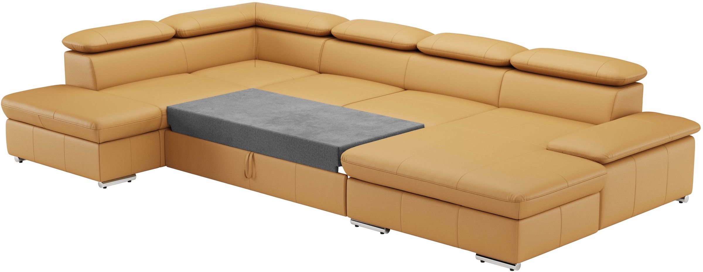 sit&more Wohnlandschaft »Valantine U-Form, B: 349 cm«, mit Arm- & Kopfteilverstellung, optional mit Bettfunktion
