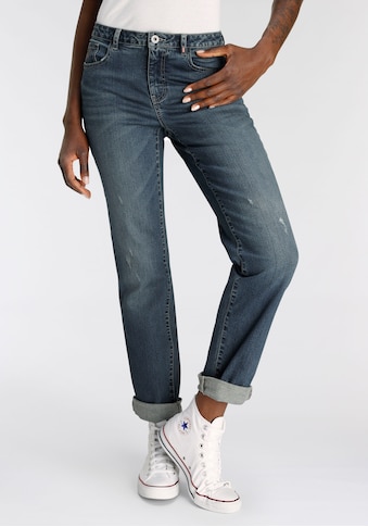 High-waist-Jeans »Straight-Fit AileenAK«