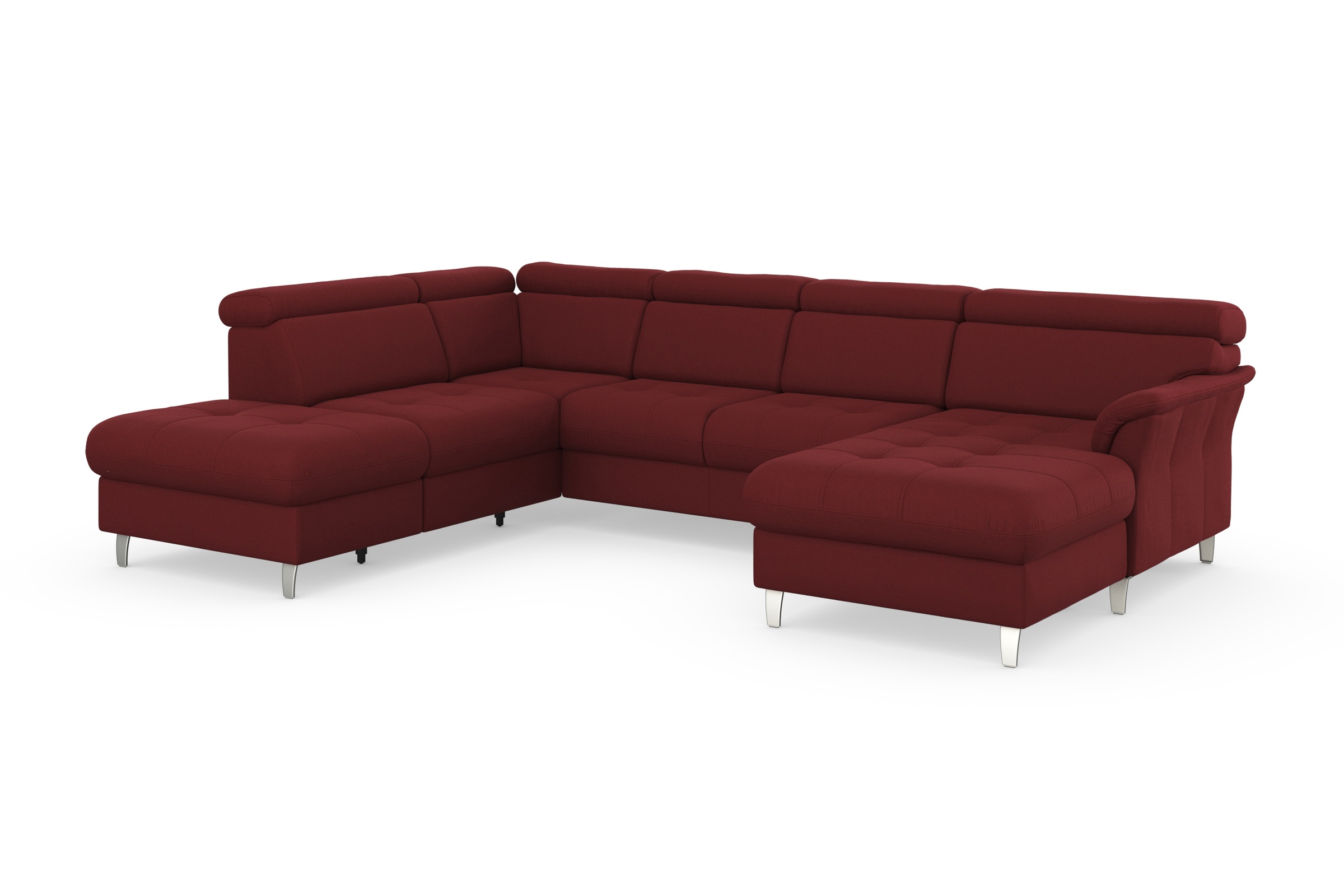 sit&more Wohnlandschaft »Marano U-Form« inklusive Kopfteilverstellung, optional Schlaffunktion & Bettkasten