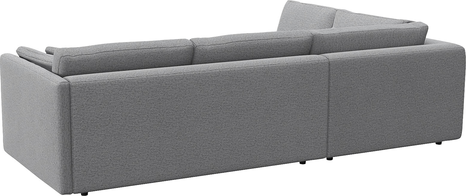 FLEXLUX Ecksofa »Lovane, elegant und zeitlos, bequem, L-Form« Weich & anschmiegsam, große Sitztiefe auf Kaltschaum, Dekokissen inkl.