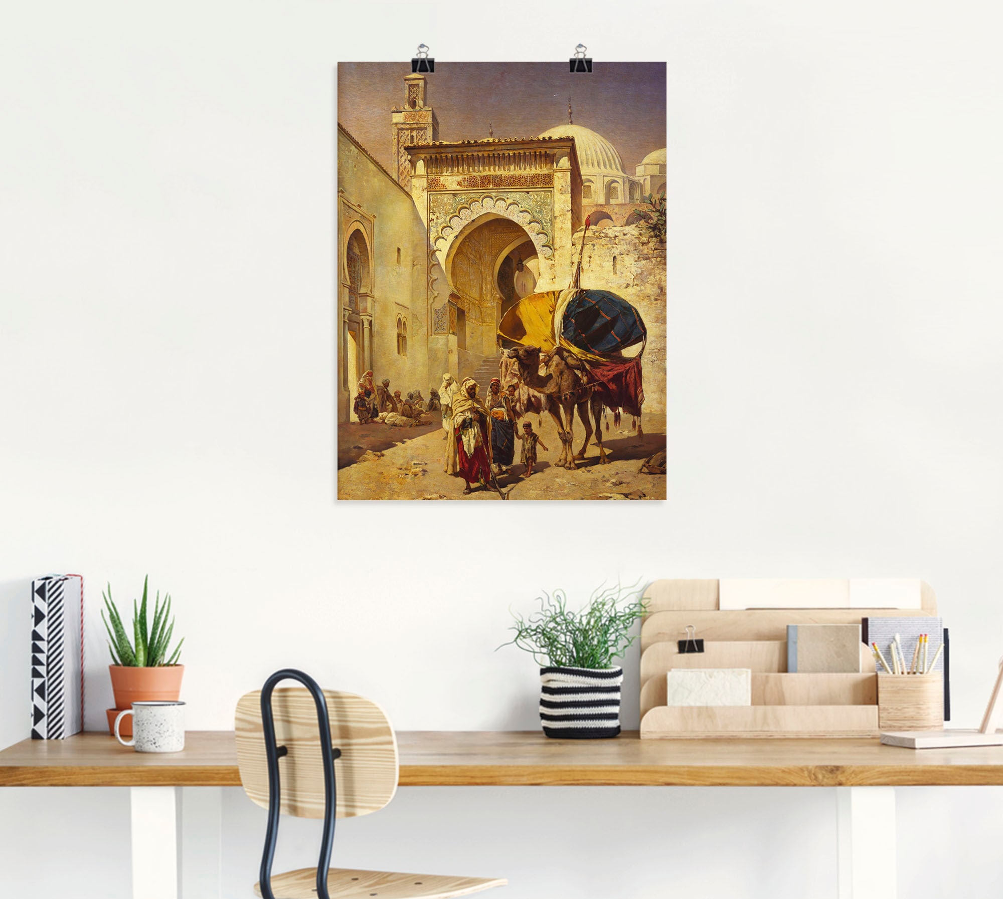 Artland Wandbild »Eine arabische Straßenszene.« Gebäude 1 Stk. tlg. als Leinwandbild, Poster in verschied. Größen