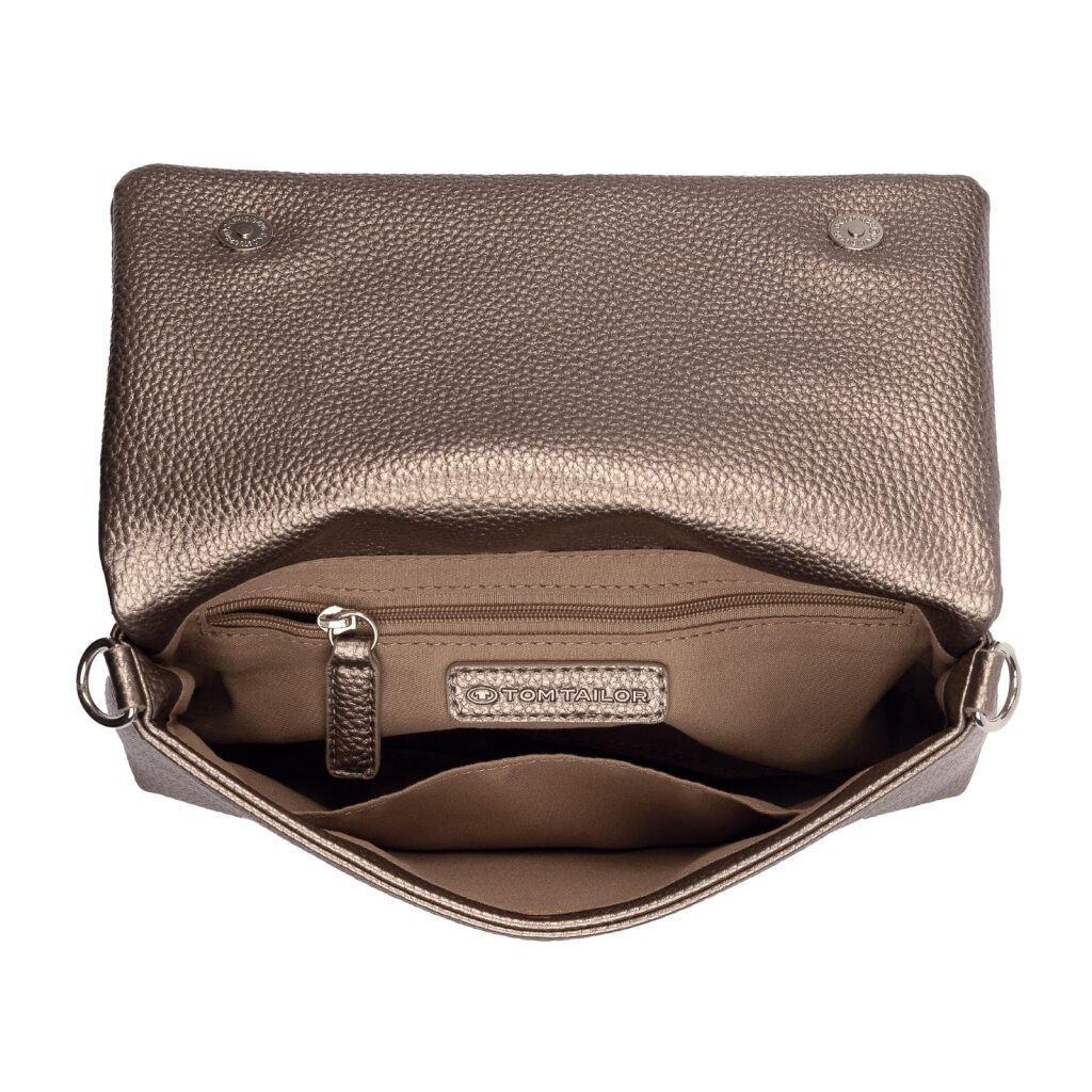TOM TAILOR Abendtasche »Xia« klares Design mit Logoprägung und fließender Silhouette in Lederoptik