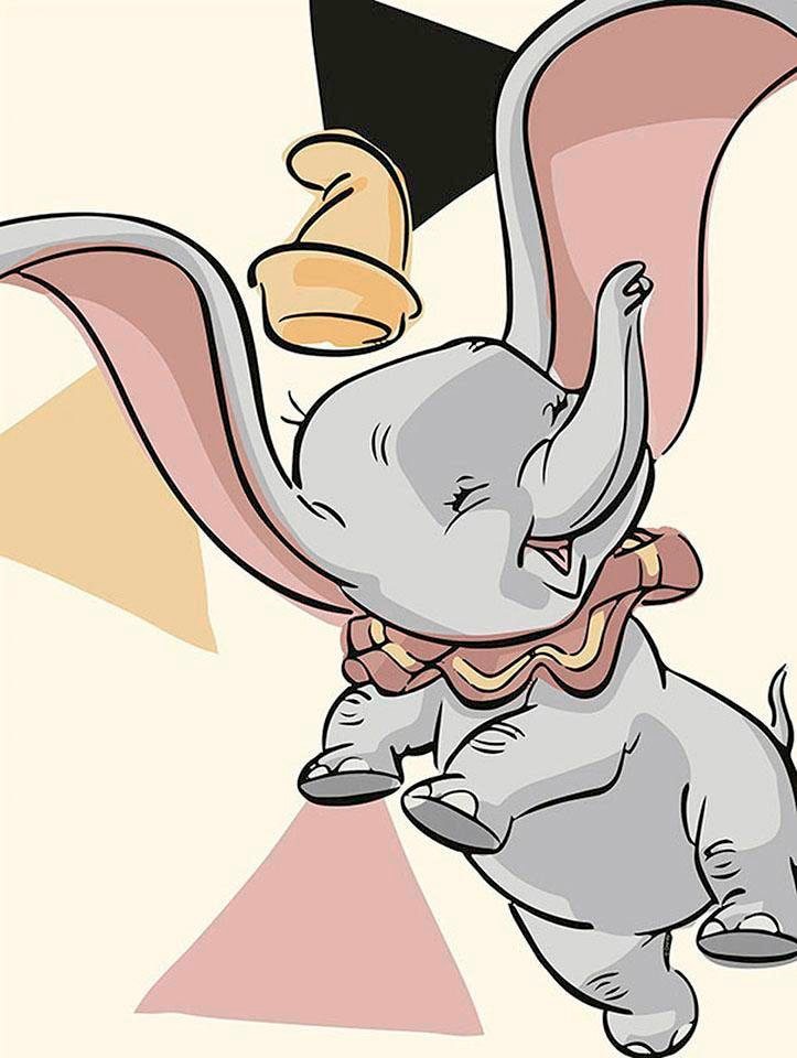 Poster »Dumbo Angles«, Disney, (1 St.), Kinderzimmer, Schlafzimmer, Wohnzimmer