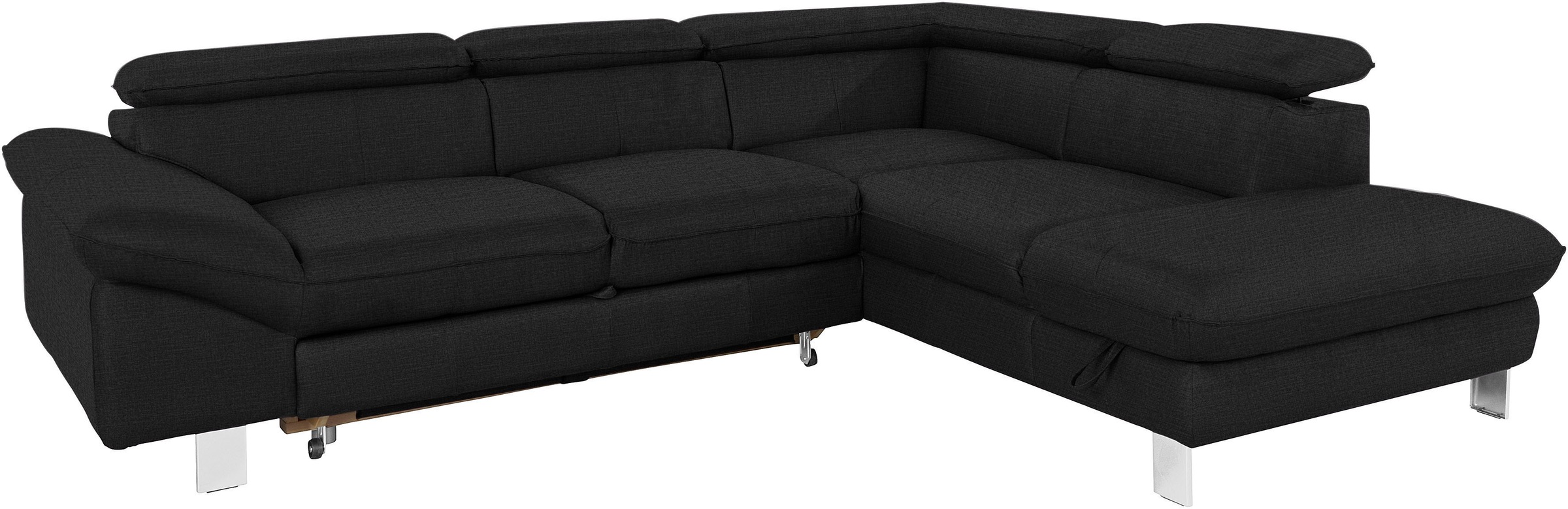 COTTA Ecksofa »Driver L-Form«, mit Kopfteilverstellung, wahlweise mit Bettfunktion & Bettkasten