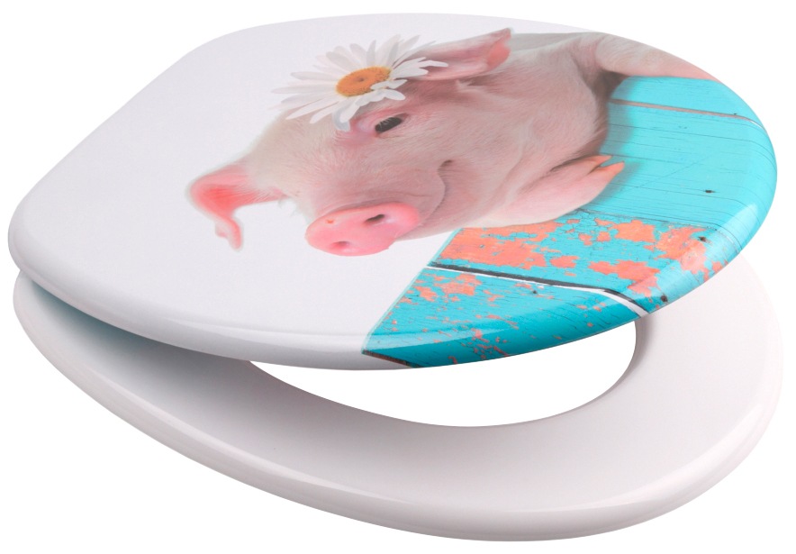 Sanilo WC-Sitz »Schwein«, mit Absenkautomatik