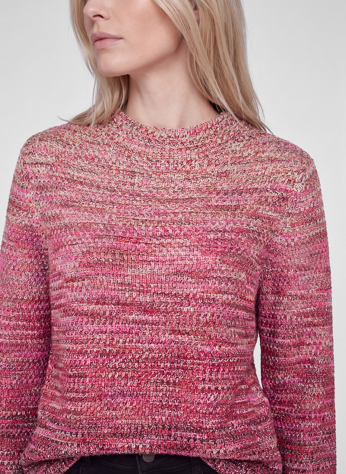 Rabe Strickpullover Grober Strickpullover mit Farbverlauf