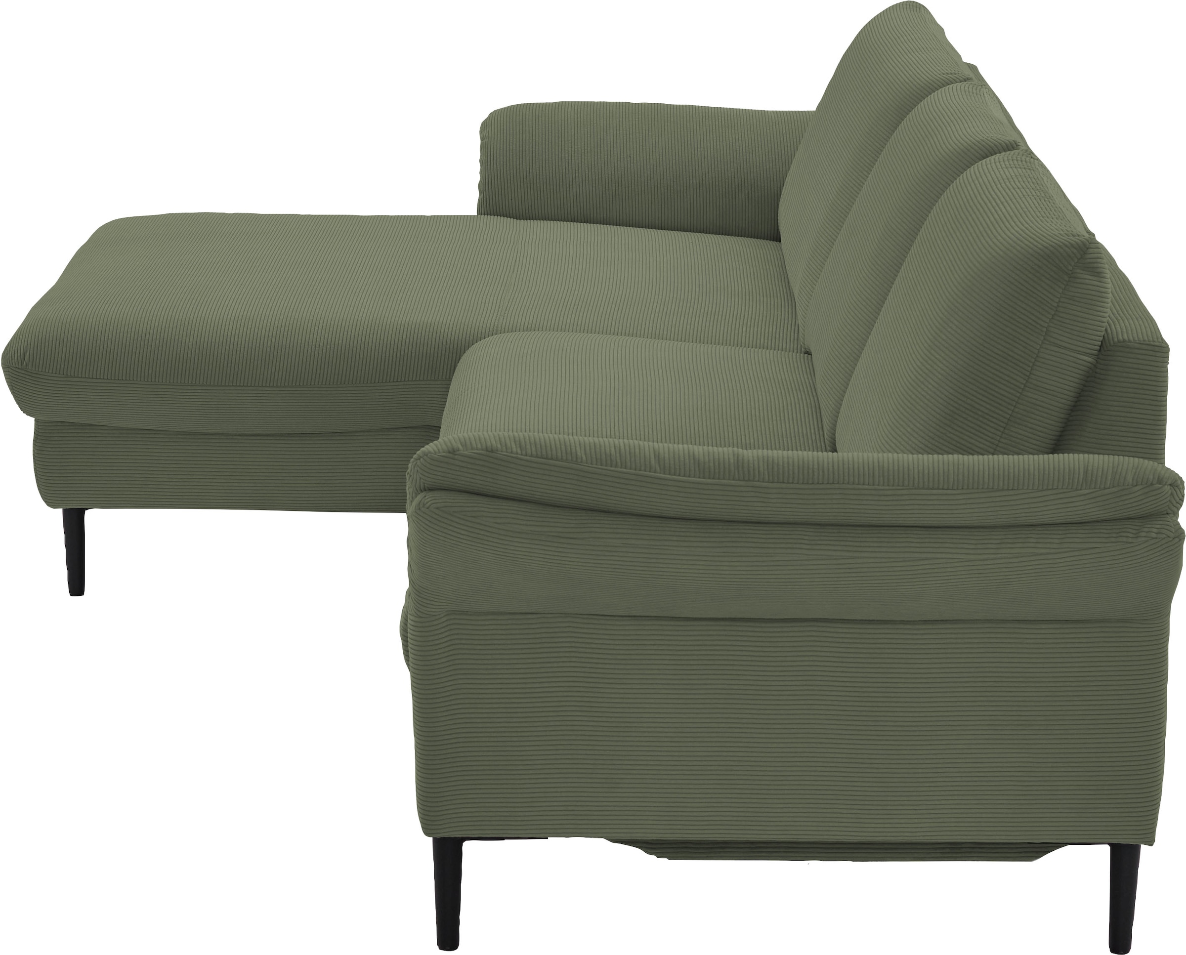 Places of Style Ecksofa »Sarsina: mit Tonnentaschen-Federkern, perfekt zum Entspannen L-Form«, inklusive 1 motorischen Relaxfunktion mit Herz-Waage-Beschlag