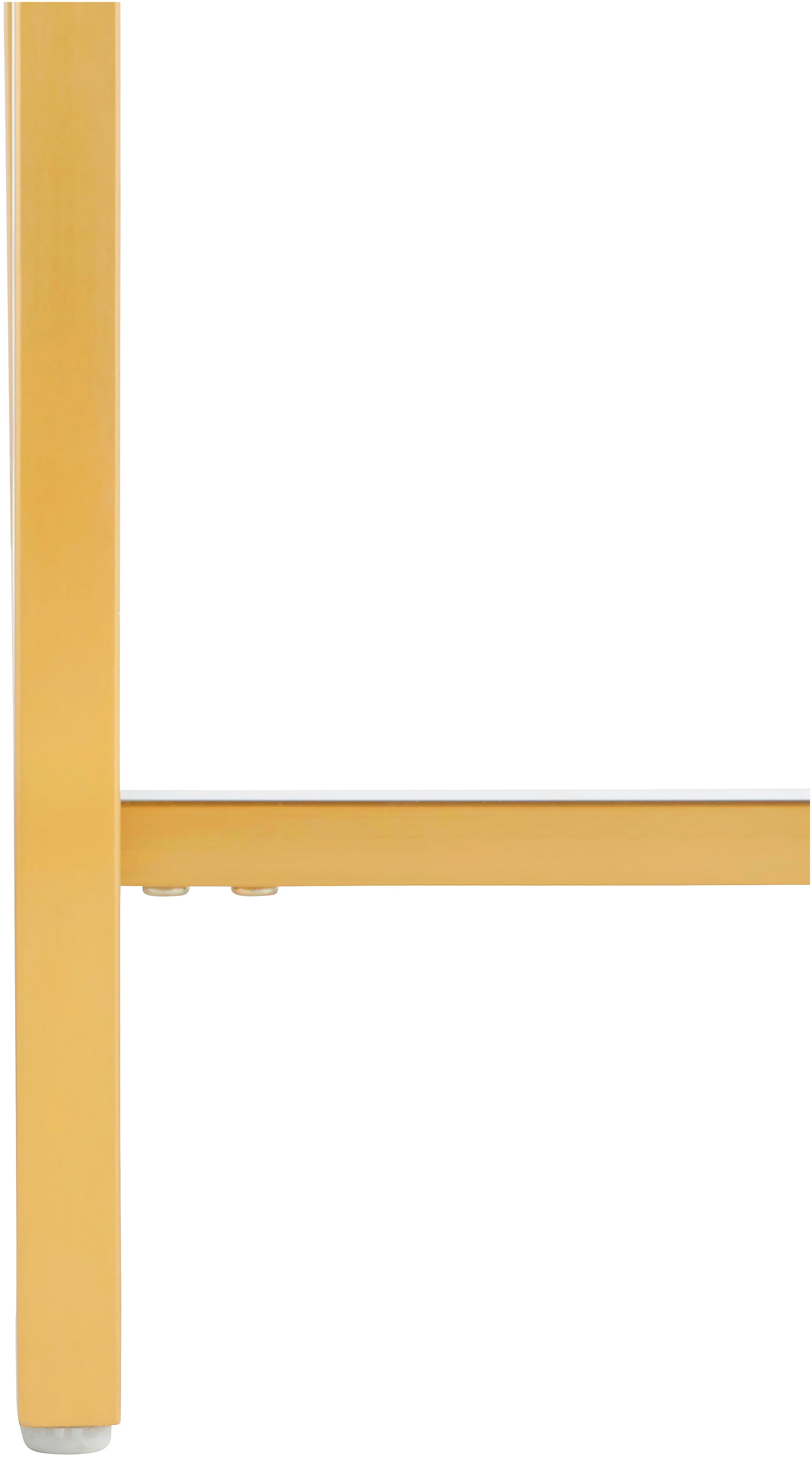 Leonique Sideboard »Rovuma, TOPSELLER!«, (Kommode, FSC-zertifizierter Holzwerkstoff, lackiert), in 3D-Optik und goldfarbenem Metallgestell