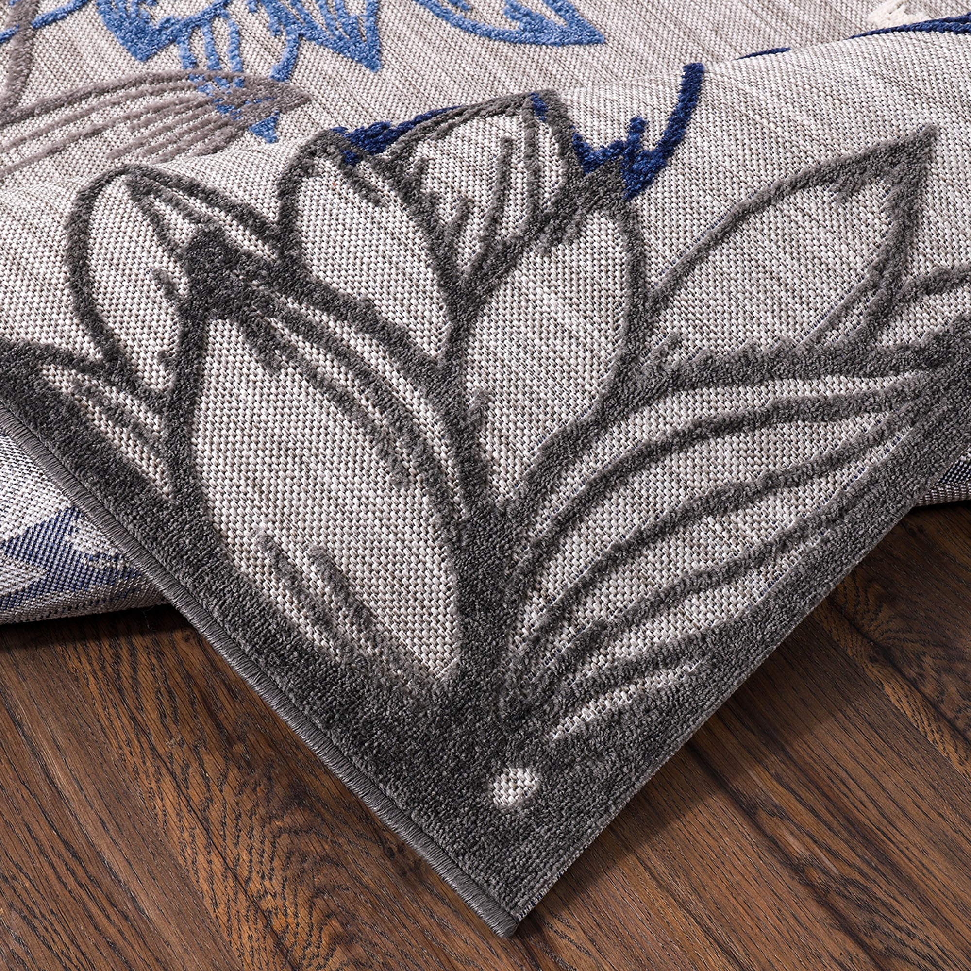 Sanat Teppich »Floral 2 Outdoor«, rechteckig, 6 mm Höhe, In- und Outdoor geeignet, Blumen, Balkon, Terrasse, Außenbereich
