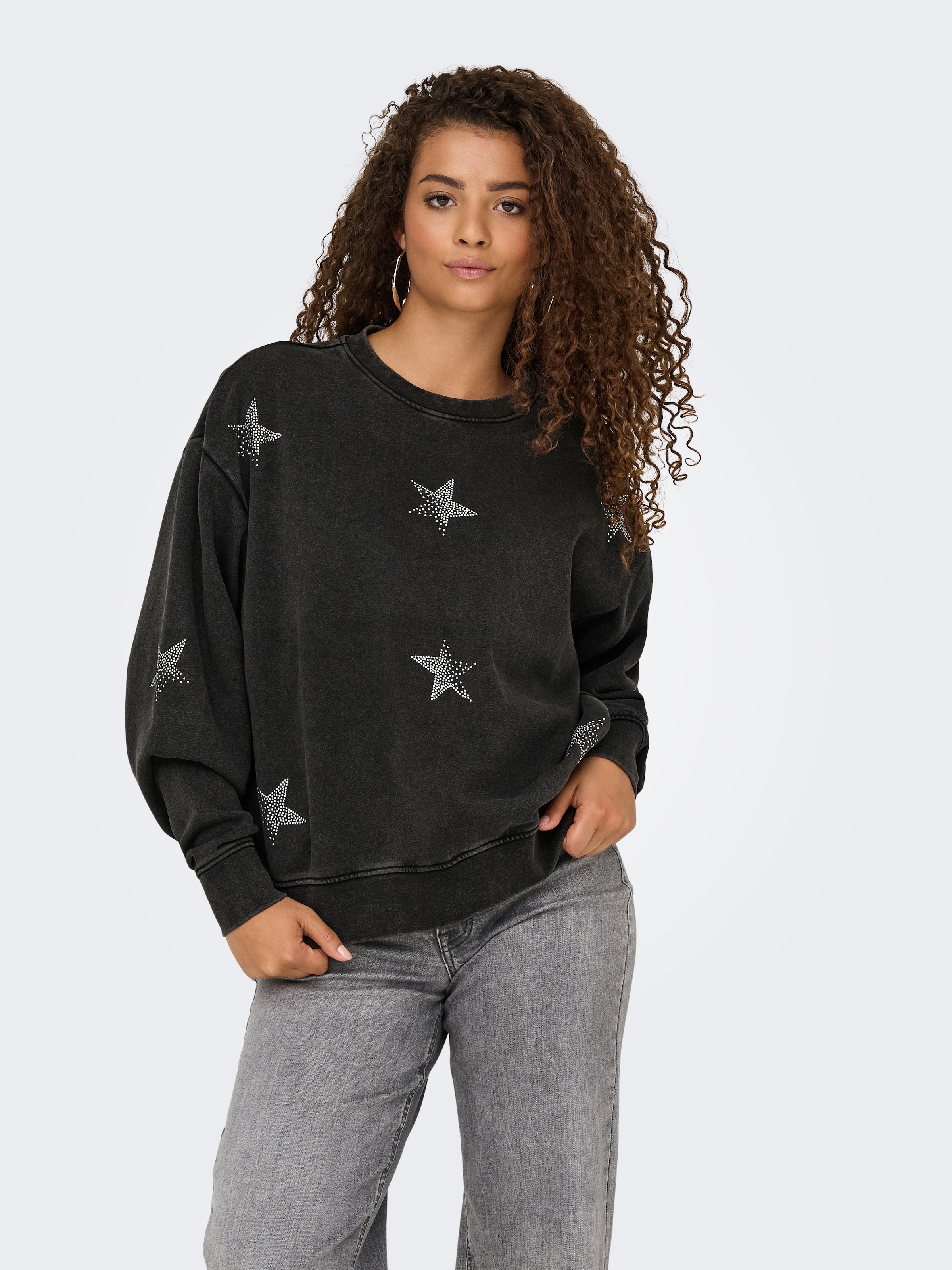 ONLY Sweatshirt »ONLINDA L/S O-NECK BOX CC SWT«