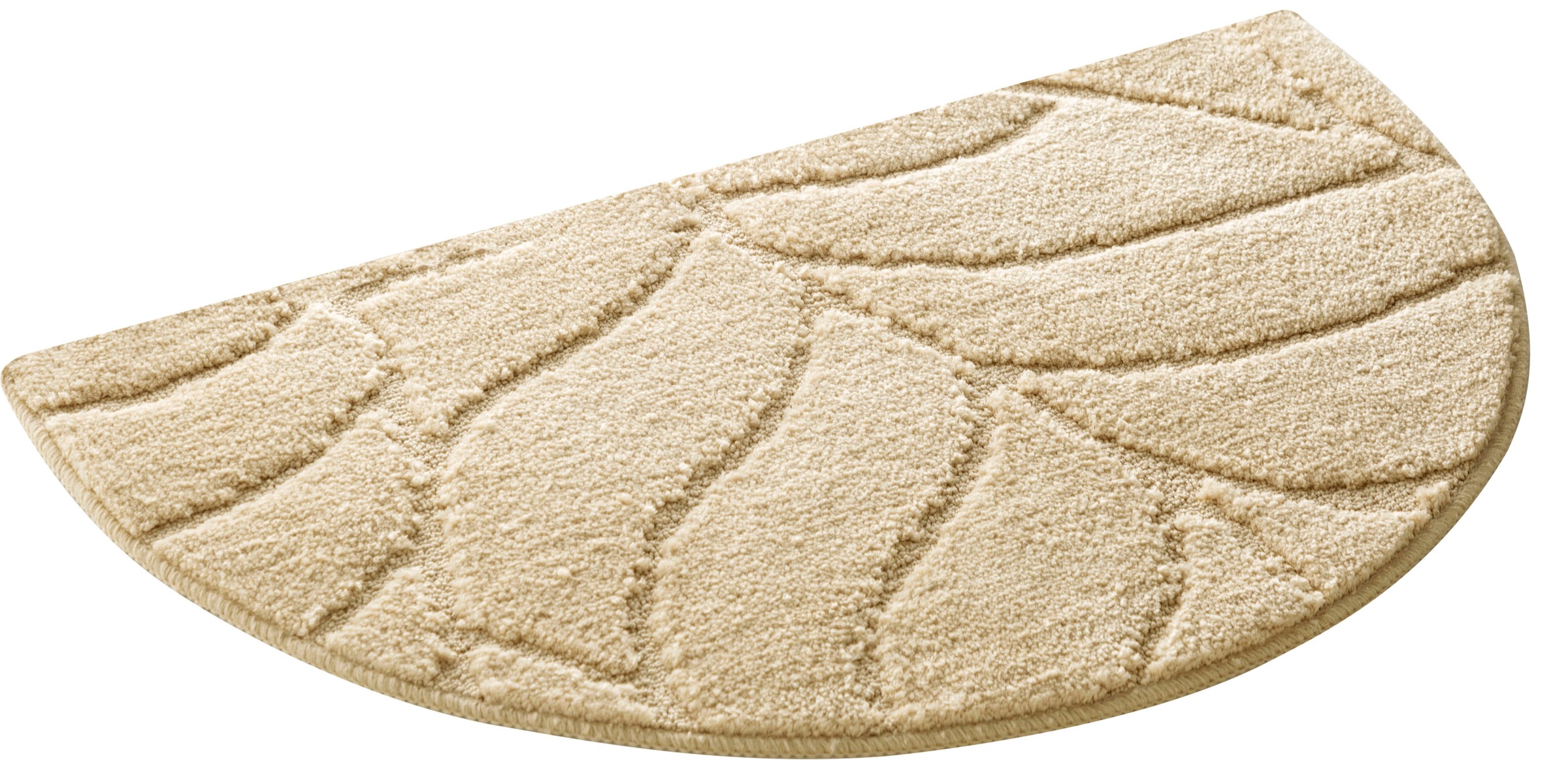 my home Badematte »Epense, Badvorleger, Badezimmer Teppich, Duschmatte mit Blattstruktur«, rutschhemmend beschichtet, fußbodenheizungsgeeignet-schnell trocknend, Badteppich, Uni, Blätter, Hoch-Tief, verschiedene Farben und Größen