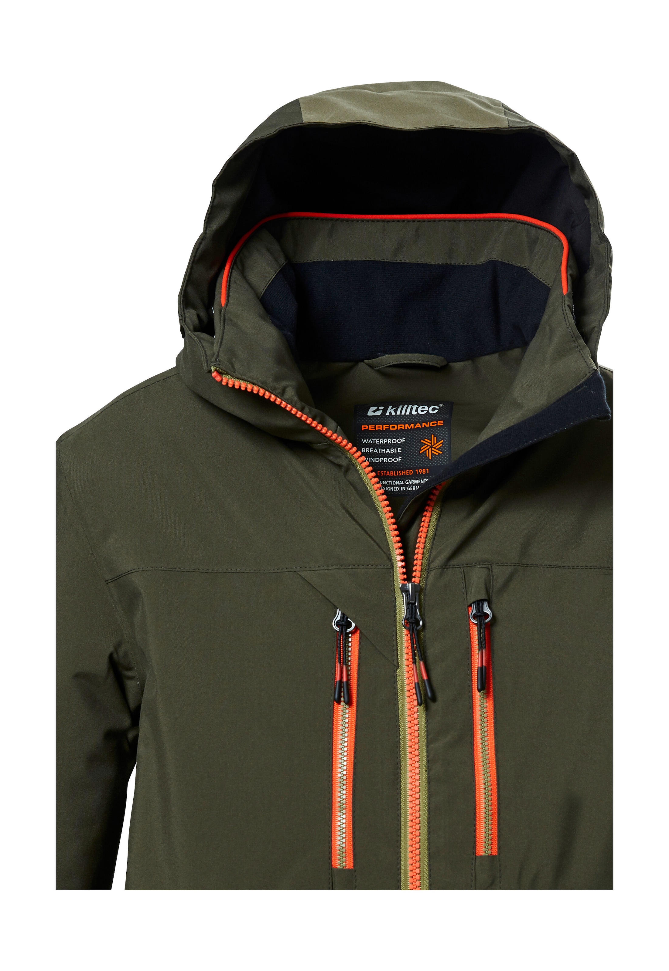 Killtec Skijacke »KSW 388 BYS SKI JCKT«, Wasserdichte Skijacke mit 10.000 mm Wassersäule und vielen Taschen