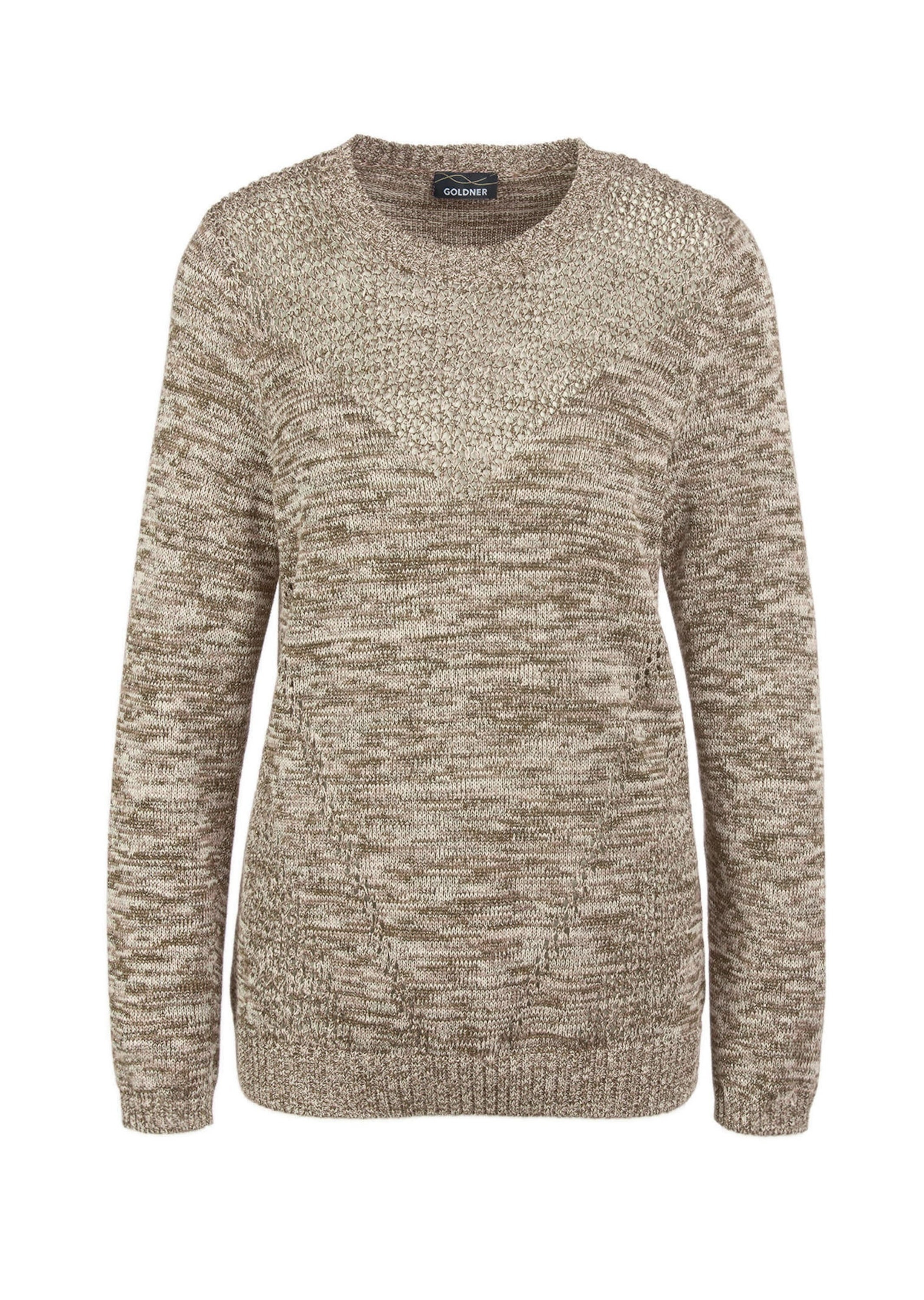 GOLDNER Strickpullover »Kurzgröße Pullover mit Glanzgarn«