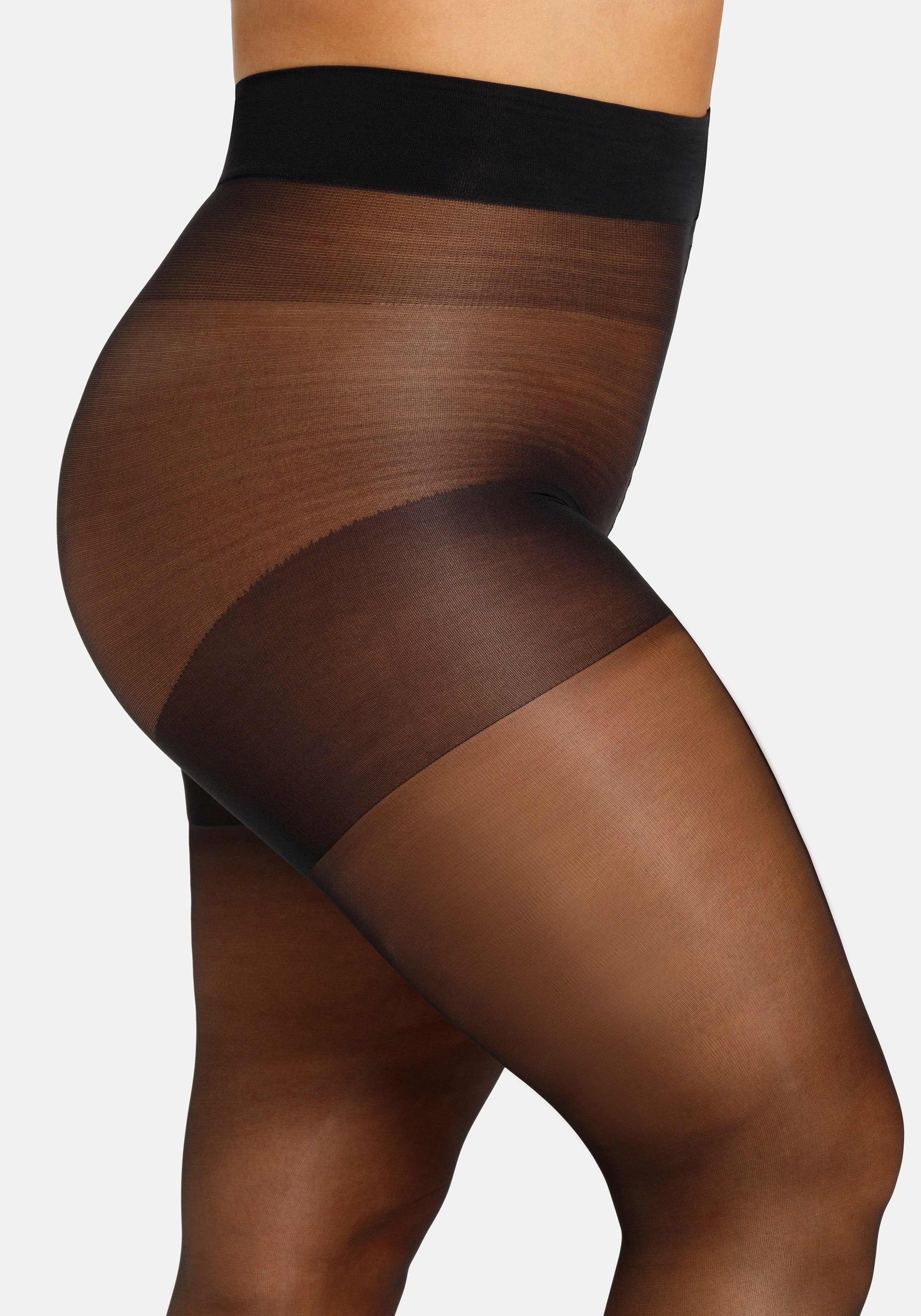 Camano Feinstrumpfhose »fine curvy«, (1 St.), mit nahtlosem Bundabschluss