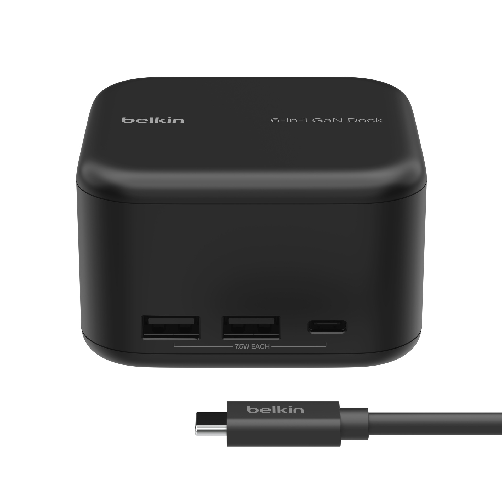 Belkin Laptop-Dockingstation »Connect USB-C 6-in-1 Core GaN Docking Station«