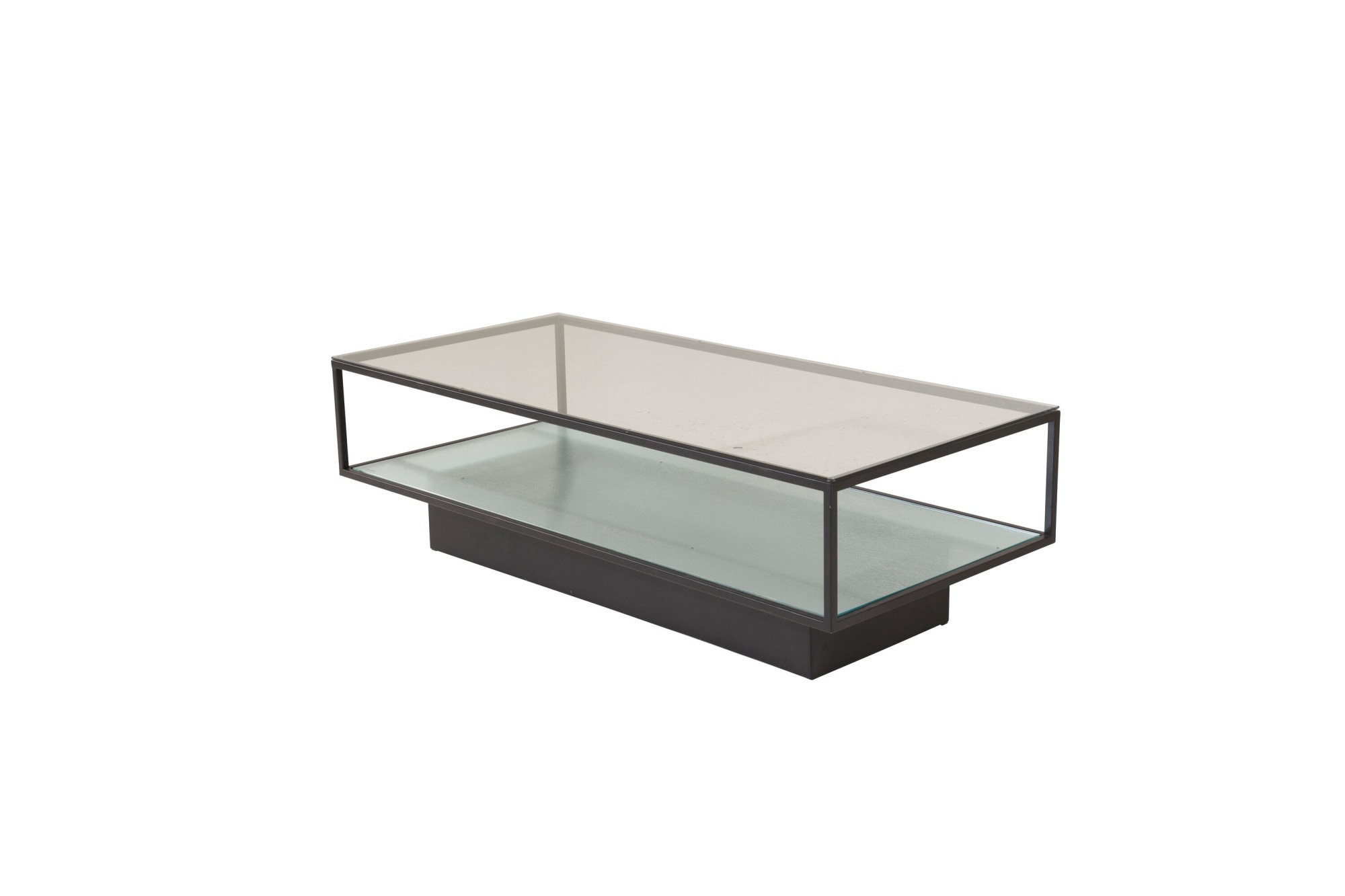 Venture Home Couchtisch »Maglehem, rechteckiger Couchtisch mit Glasplatte, 130 × 60 cm« Sofatisch, Glas, Stahl, schlank, modern, edel