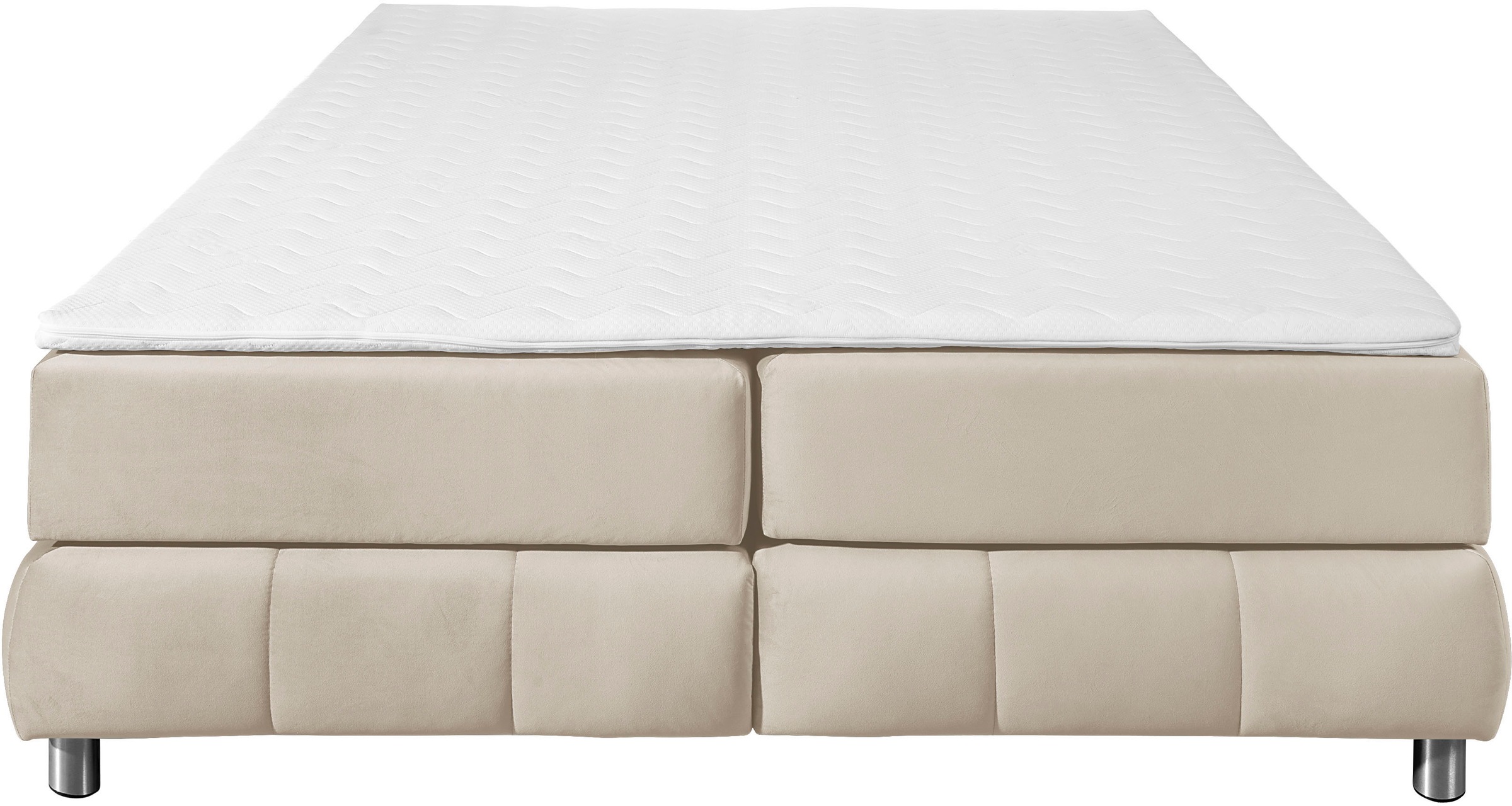 Home affaire Boxspringbett »Salo« Ohne Kopfteil, inkl. Topper, auch in Überlänge 220 cm