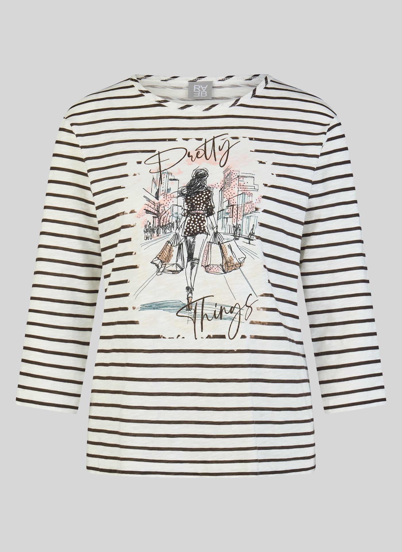 Rabe 3/4-Arm-Shirt mit Print