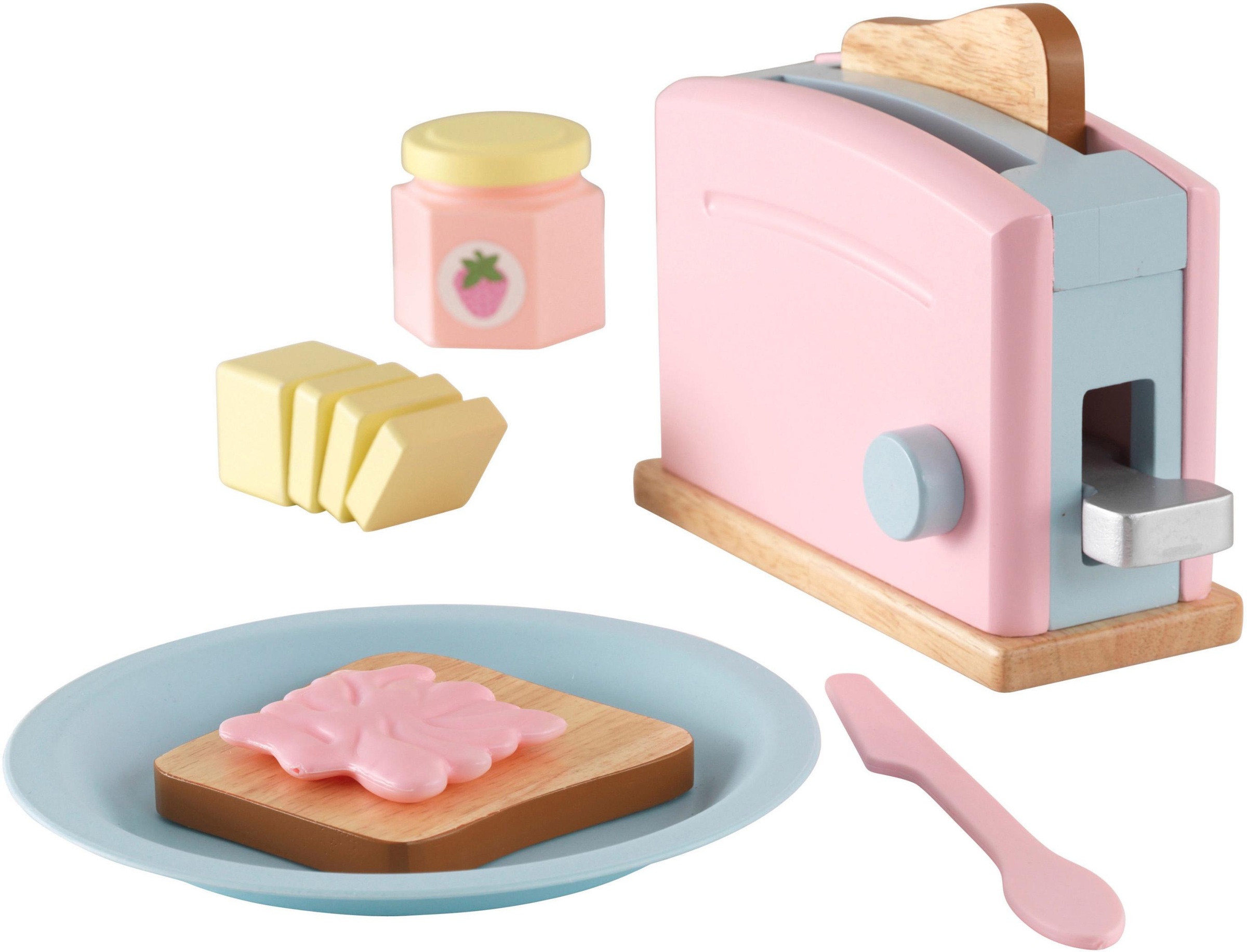 KidKraft® Kinder-Toaster »Toaster-Set (11tlg.)«, (Set, 11 tlg.), mit beweglichen Toastergriff