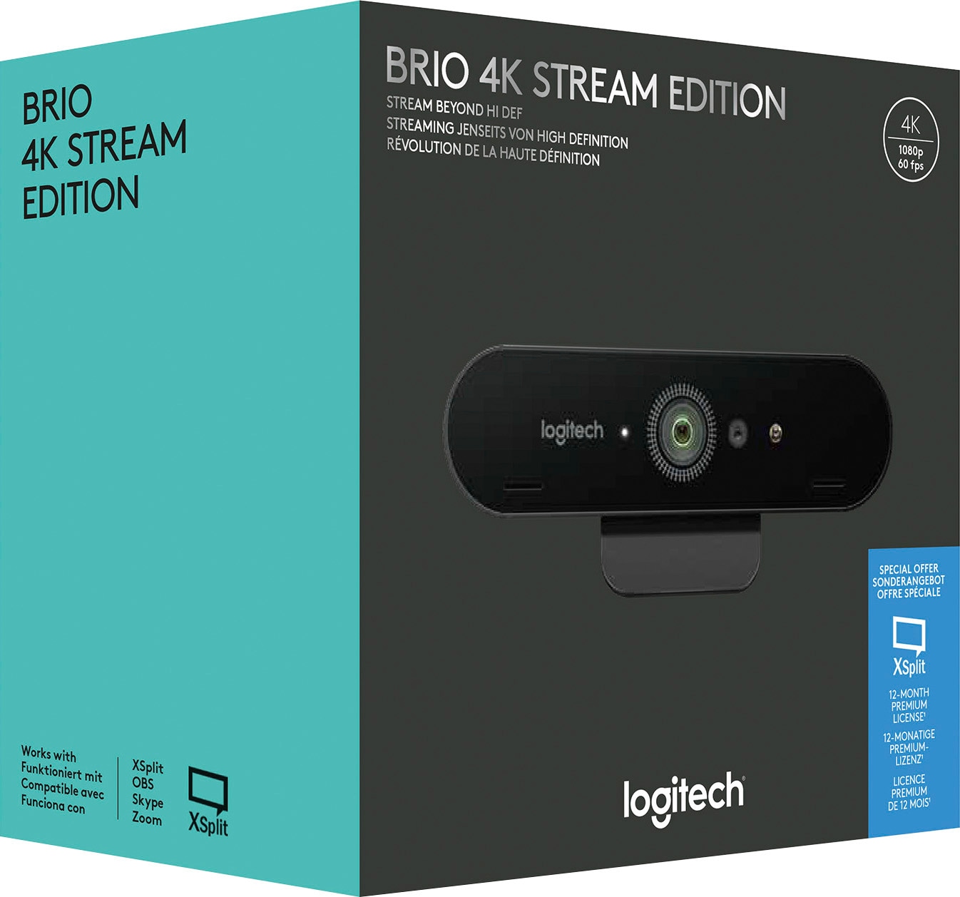 Logitech 4K IrDA im Ultra OTTO »BRIO HD, 4K STREAM Shop EDITION«, (Infrarot) Online Webcam