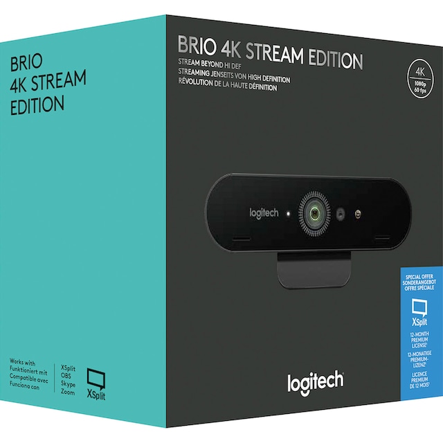 Logitech Webcam »BRIO 4K STREAM EDITION«, 4K Ultra HD, IrDA (Infrarot) im  OTTO Online Shop