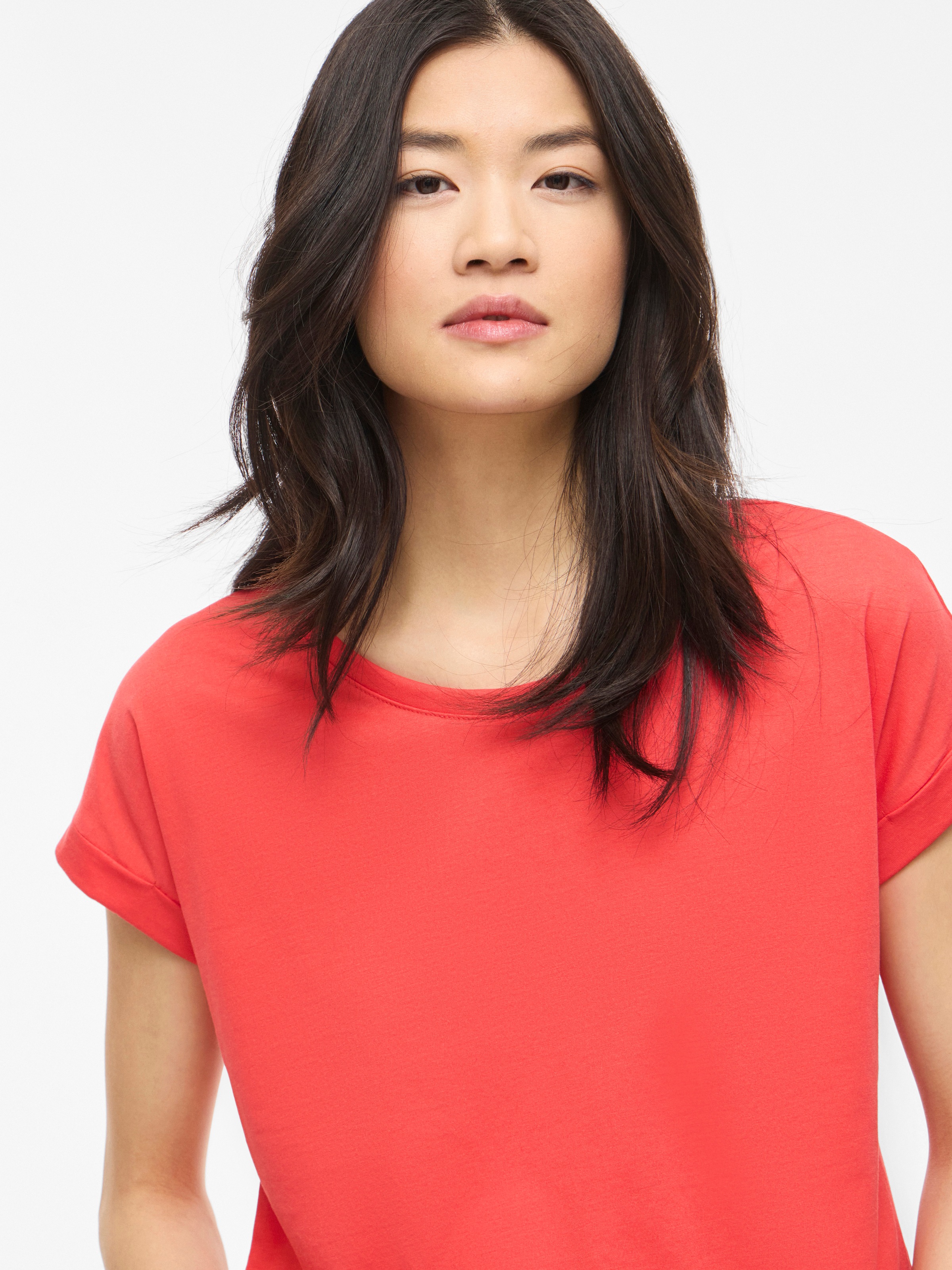 Vila Rundhalsshirt »VIDREAMERS NEW PURE T-SHIRT/SU-NOOS« Baumwollmischung, regular fit