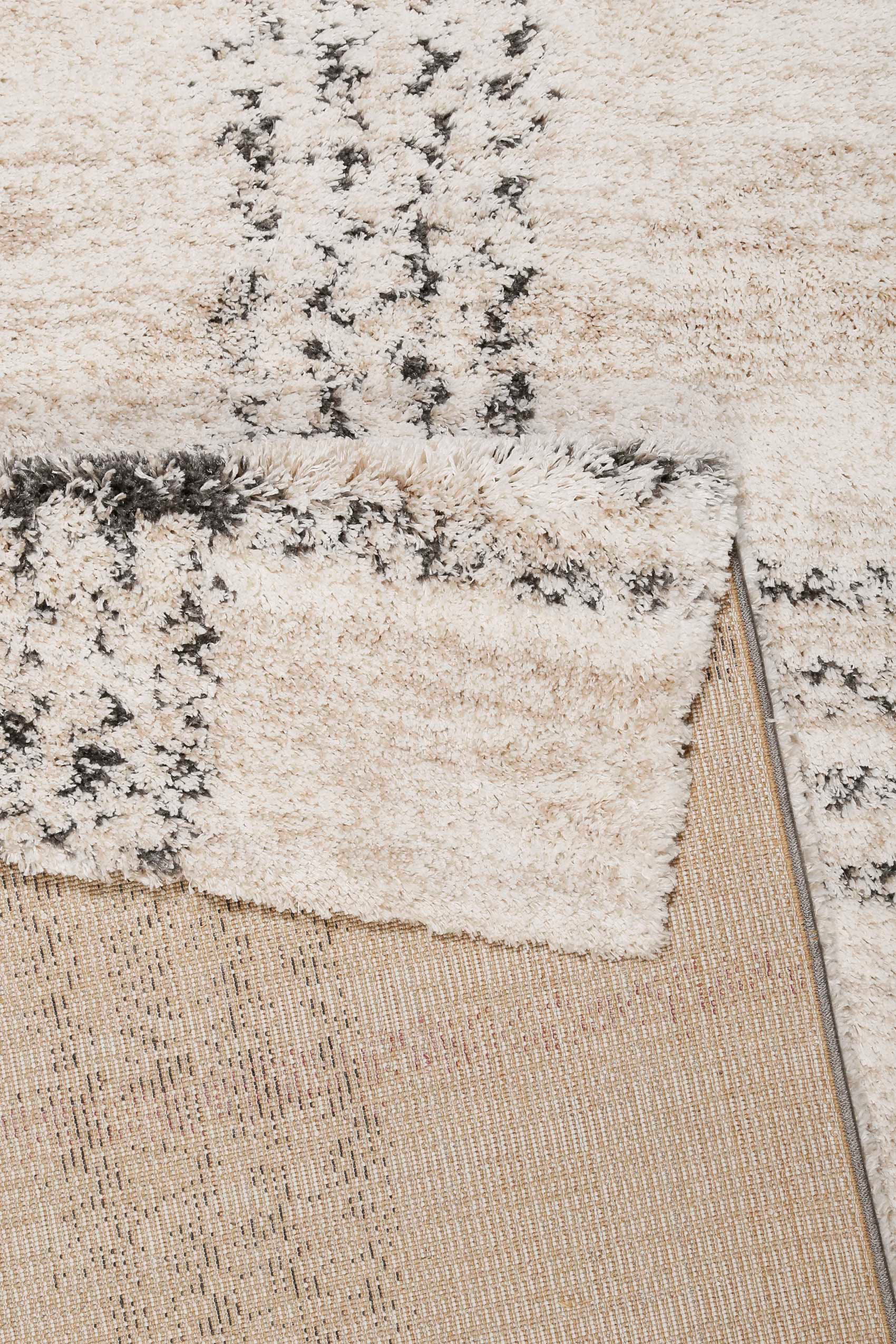 Esprit Hochflor-Teppich »Nora ESP-80336«, rechteckig, 30 mm Höhe, Shaggy, Langflor, mit Karo-Muster, Wohnzimmer