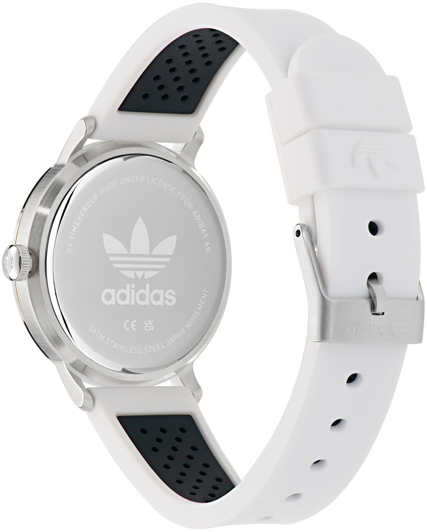 adidas Originals Quarzuhr »CODE ONE 3H«, Armbanduhr, Damenuhr, Herrenuhr, unisex, analog, Silikonarmband