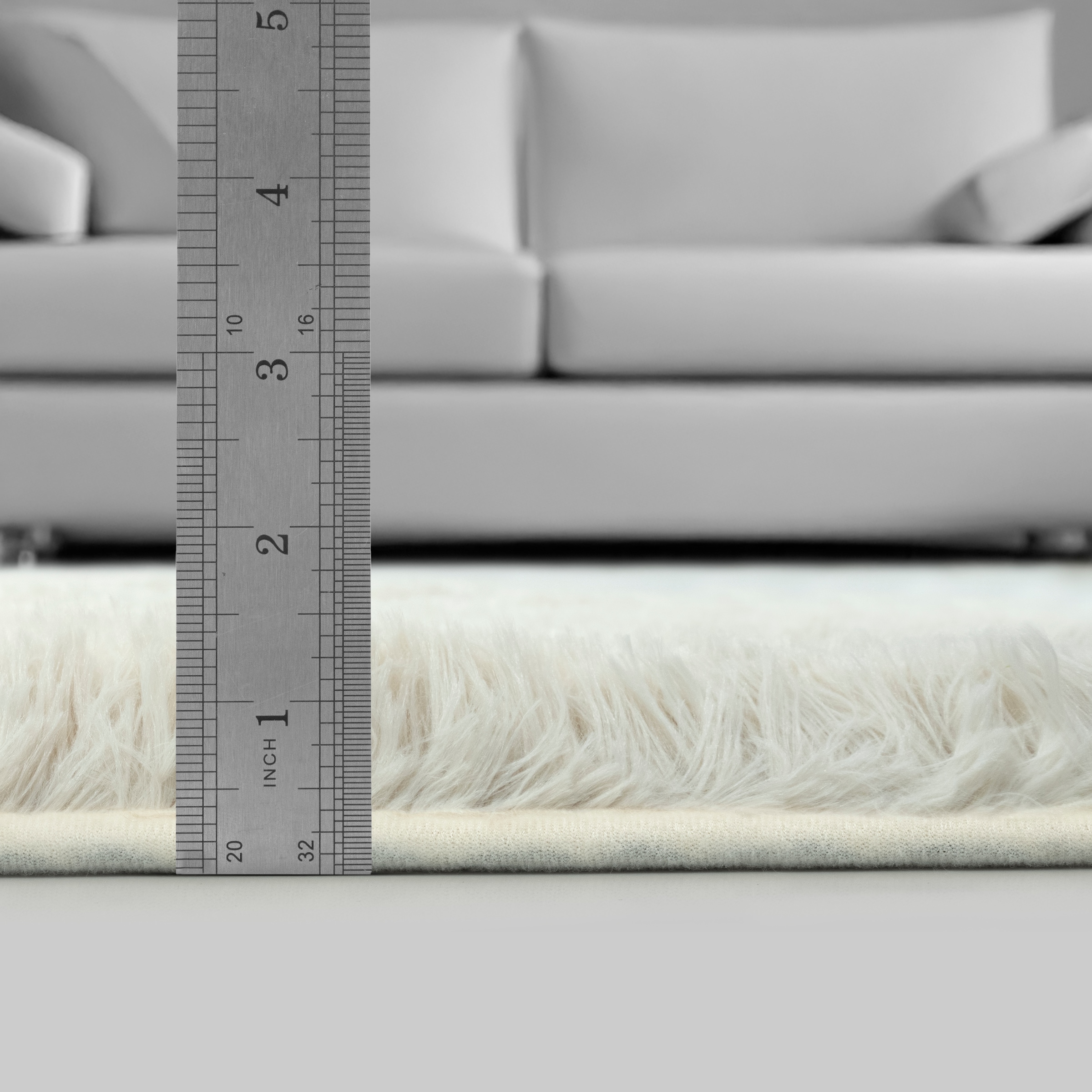 merinos Teppich »Fluffy Shaggy« rechteckig 35 mm Höhe Flauschiger Hochflor Teppich, Wohnzimmer, Anti-Rutsch Unterseite