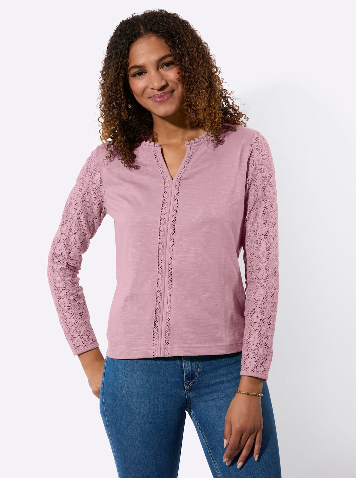 Inspirationen Spitzenshirt »Shirt« 1 tlg.