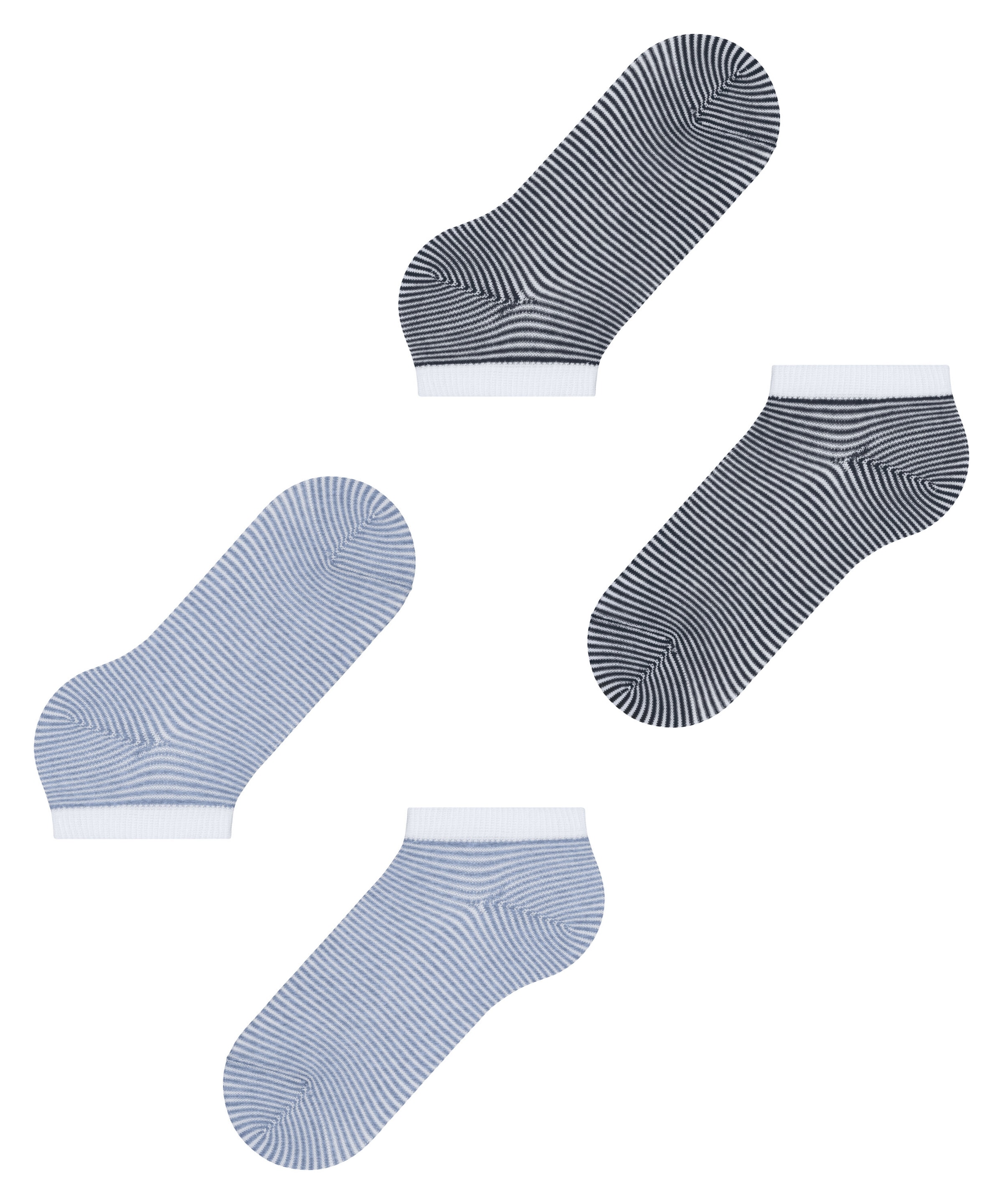 Esprit Sneakersocken »Allover Stripe« 2 Paar,  verstärkt, hochwertig, mit Streifen, schmales Bündchen