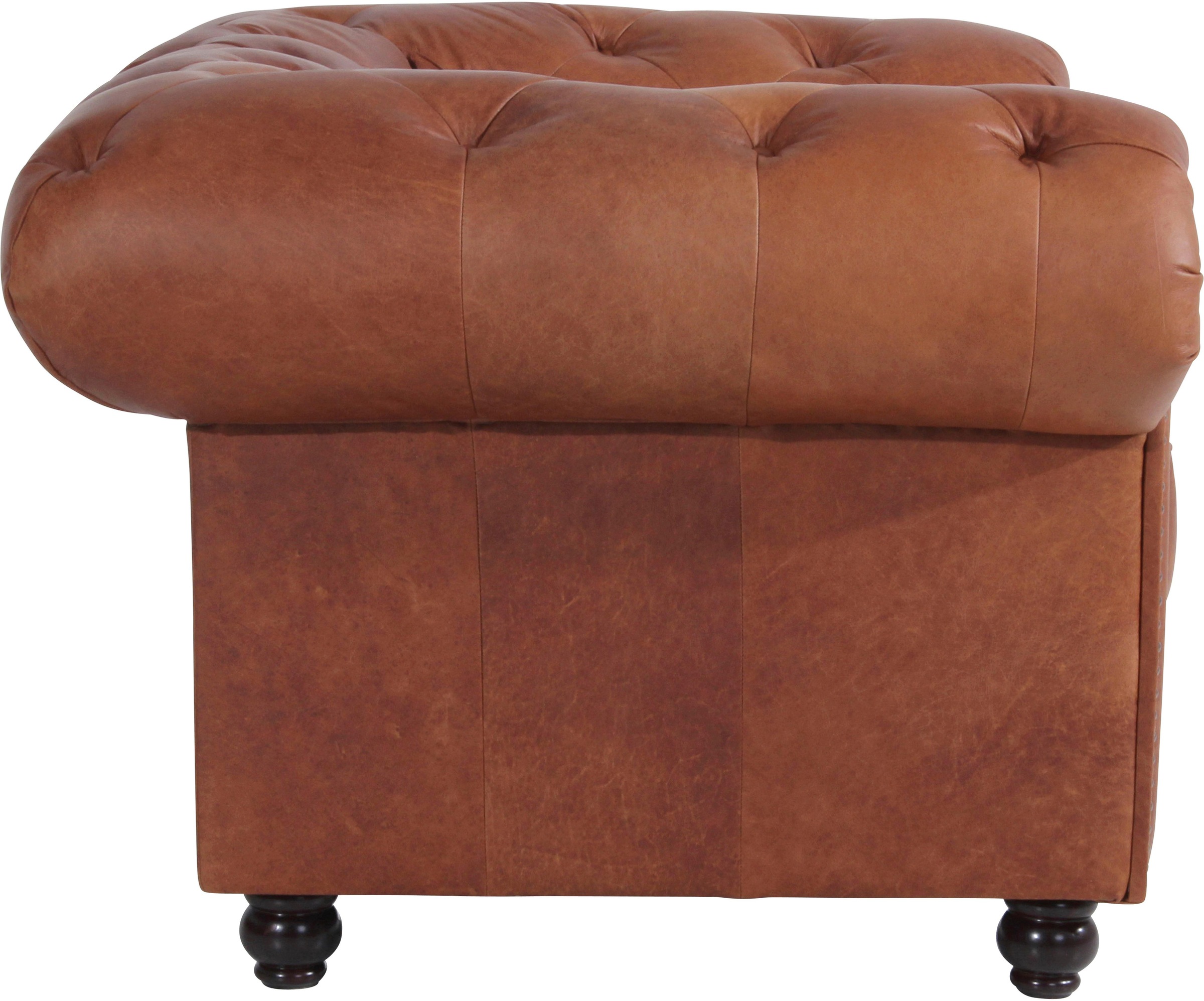 Max Winzer® Chesterfield-Sessel »Old England, Loungesessel, bequem, mit tollen Details«, Ledersessel mit Knopfheftung & Ziernägeln