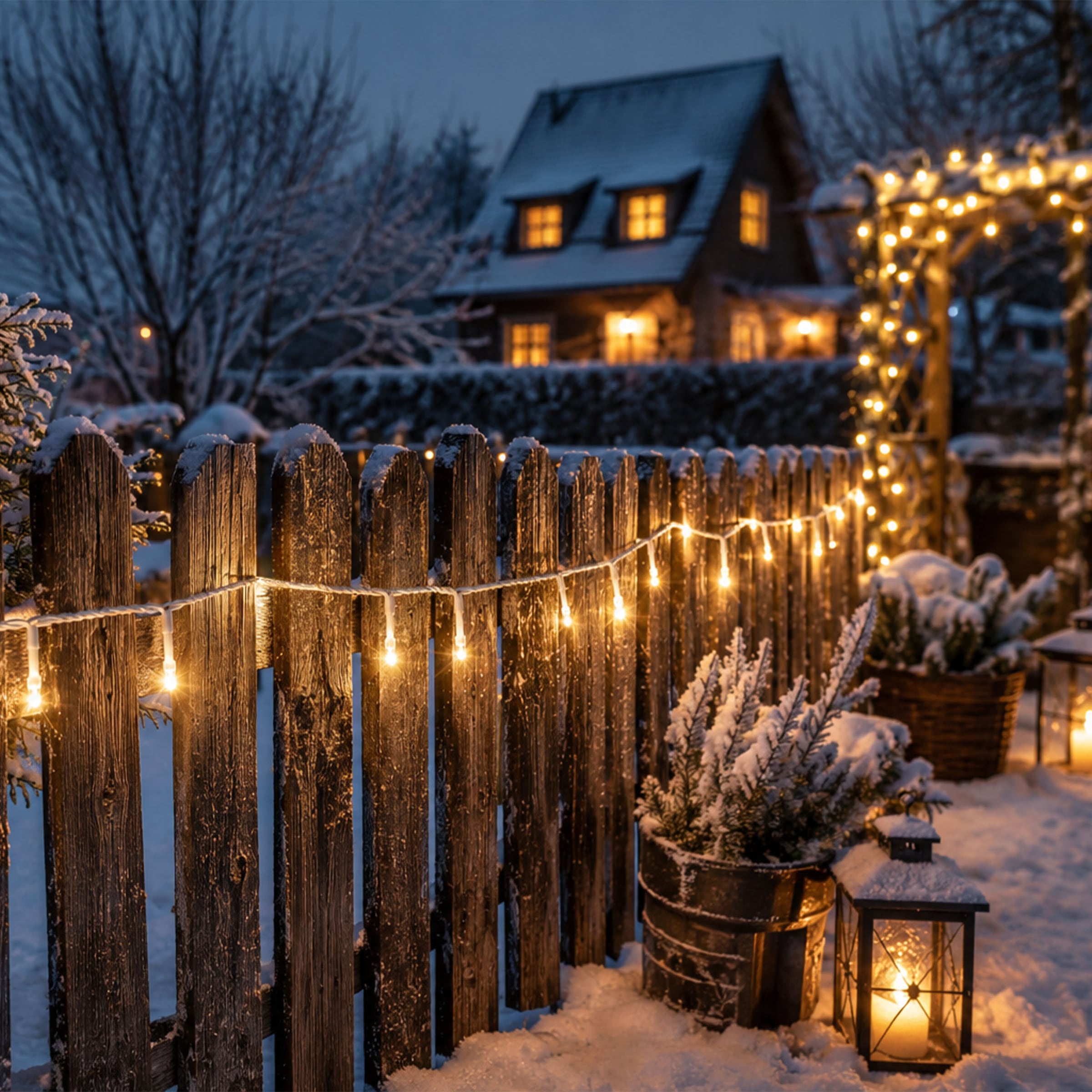 OTTO home LED-Lichterkette »in 3/6/12/18 u. 24 m Länge, warmweiß, Timer, Indoor, Outdoor, Garten« 6/18h Timer, schwarz o. weiß, 5m Zuleitung,  innen, außen, Balkon