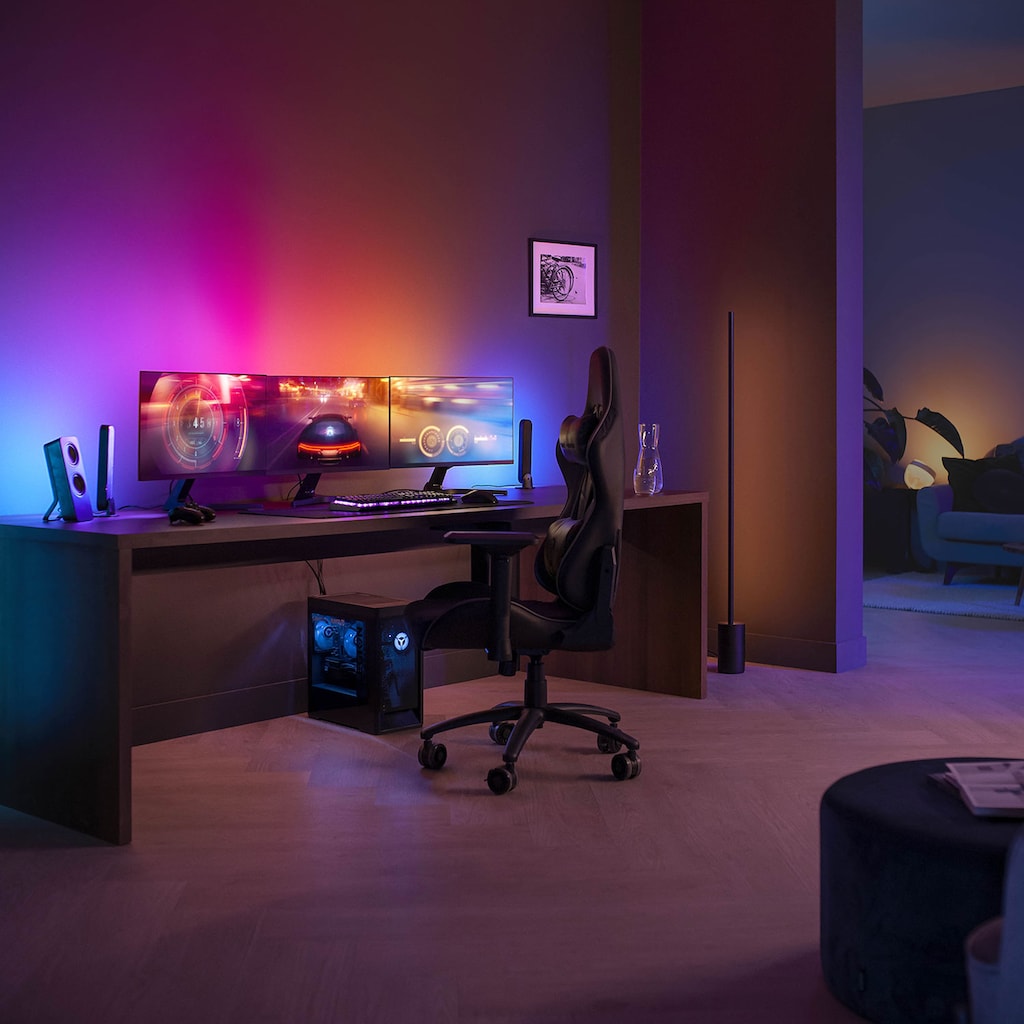 Philips Hue Smarte LED-Leuchte »Lightstrip PC 24-27, Dreierpack«