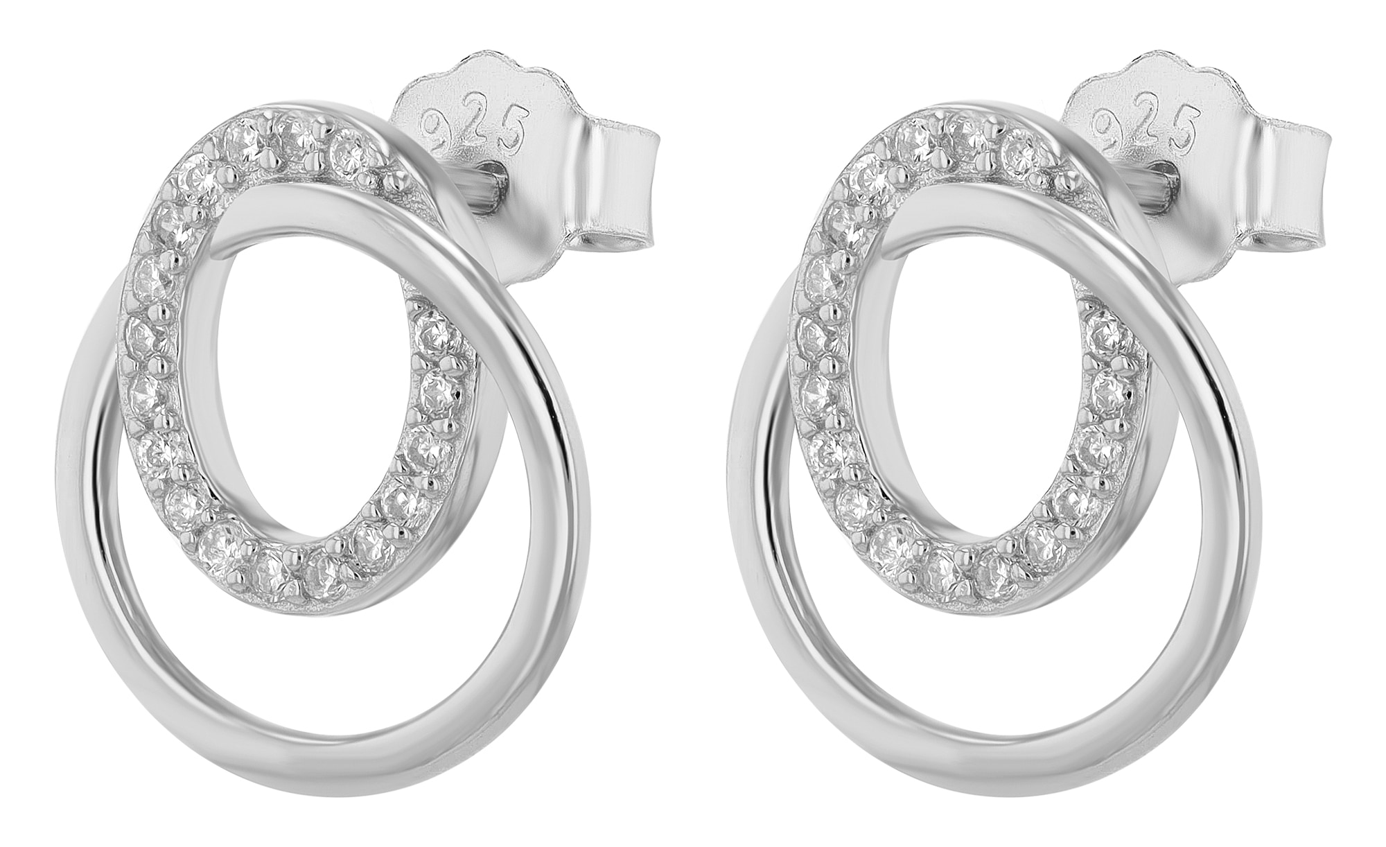 Adelia´s Paar Ohrstecker »Damen Ohrringe ¿ Ohrstecker aus 925 Silber«