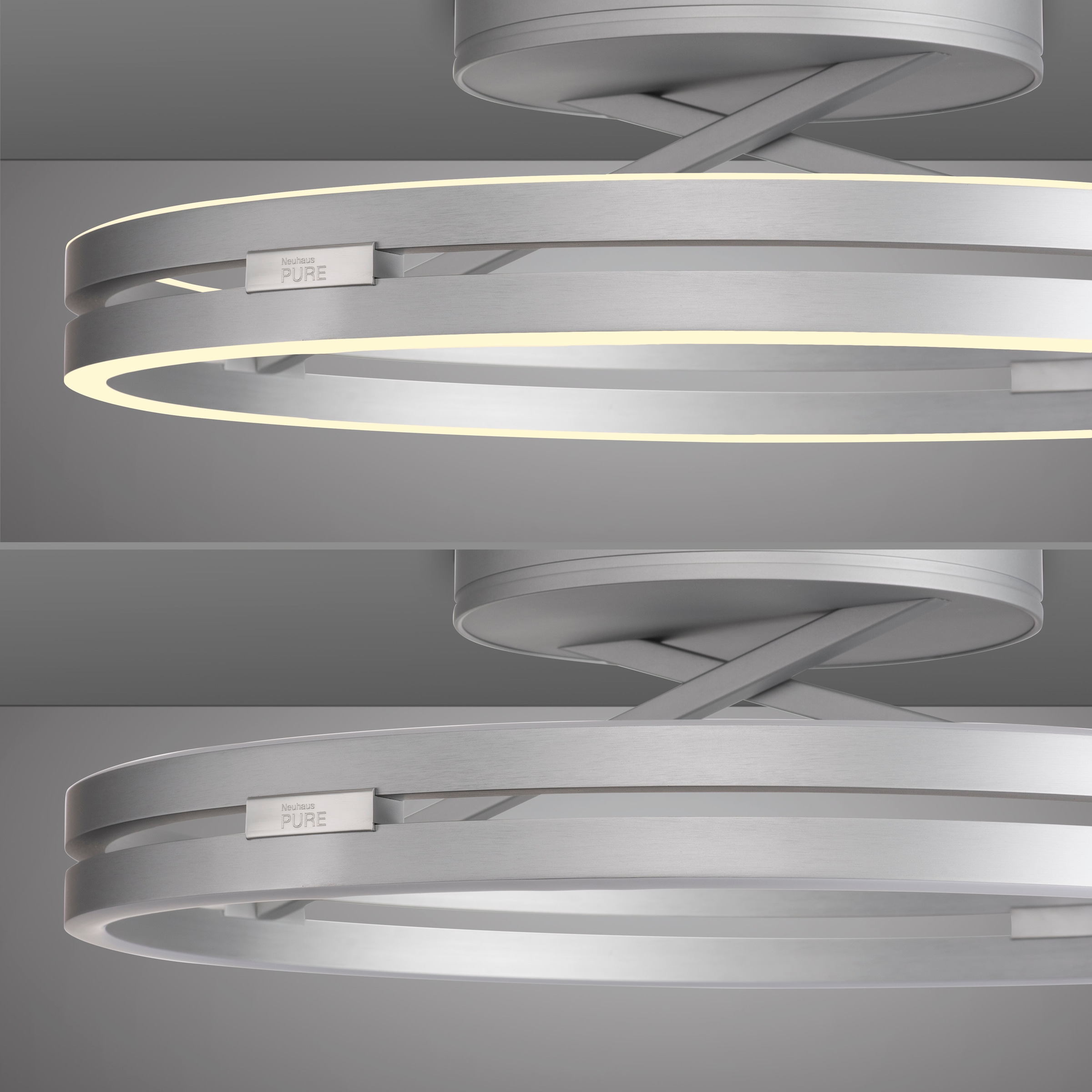 Neuhaus PURE LED Deckenleuchte »PURE Loop« LED-Board 1 Stk. warmweiß - kaltweiß Dimmbar über Fernbedienung, CCT, separat steuerbar