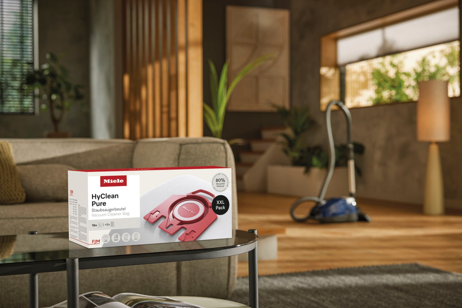 Miele Staubsaugerbeutel »Miele Original Zubehör-XXL-Pack Staubsaugerbeutel FJM HyClean Pure 2.0«